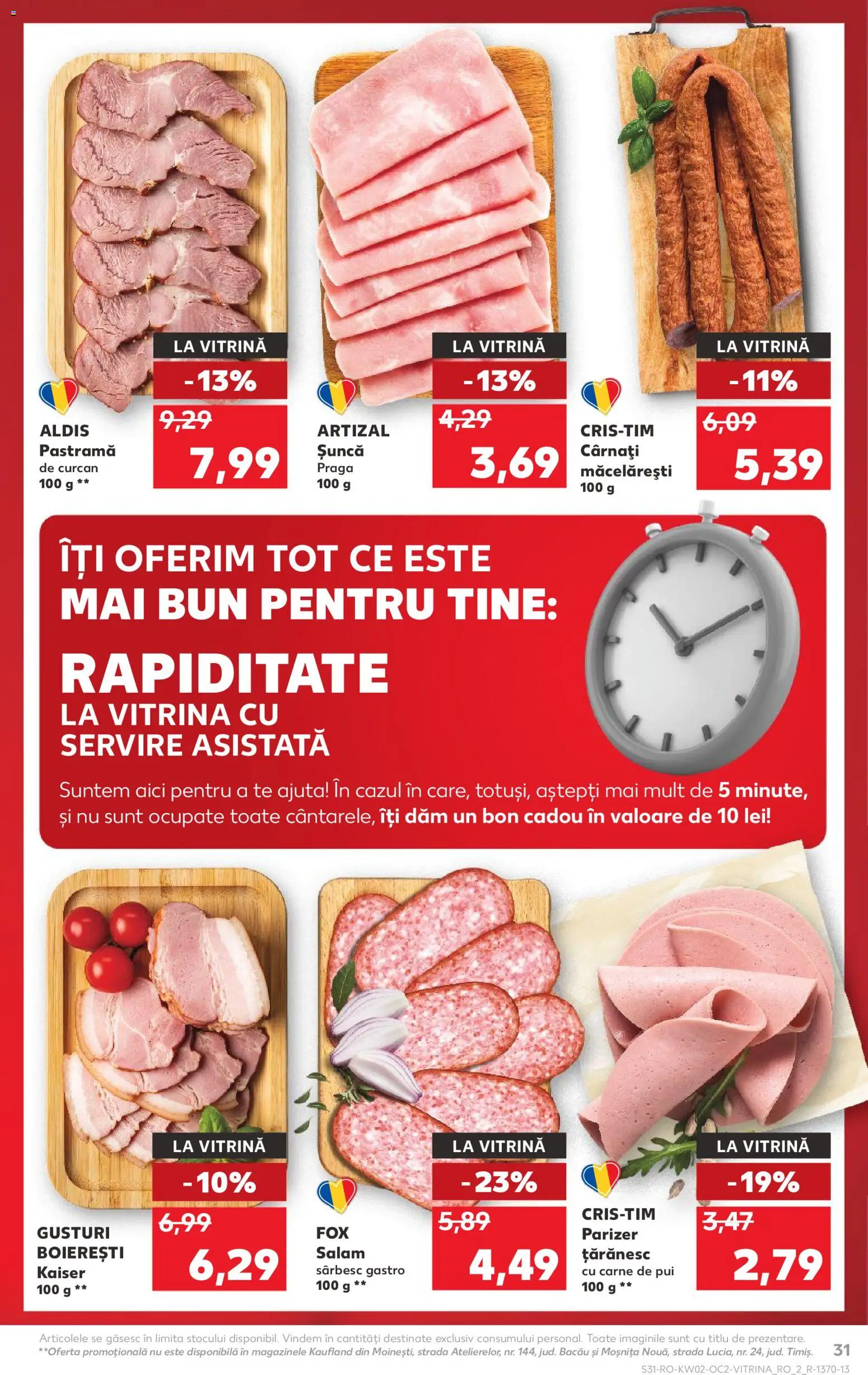 Noul catalog Kaufland – valabil de la 07.01.2026 | Pagină: 31 | Produse: Vitrină, Carne De Pui, Parizer, Cârnați