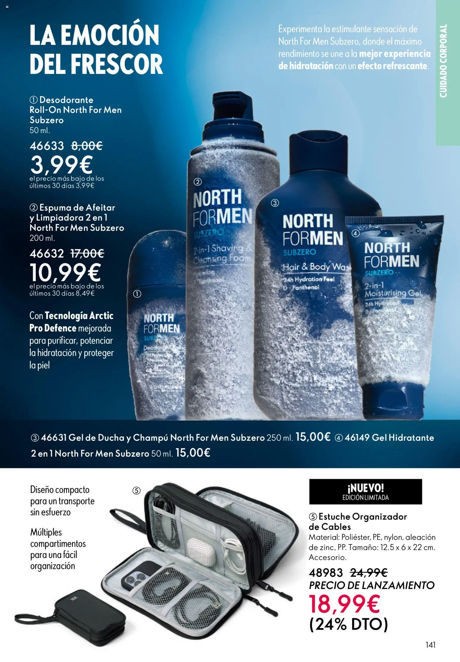 Oriflame - Catálogo Campaña 1 │ válido desde el 31.12.2025 | Página: 141 | Productos: Champú, Gel de ducha, Desodorante, Organizador