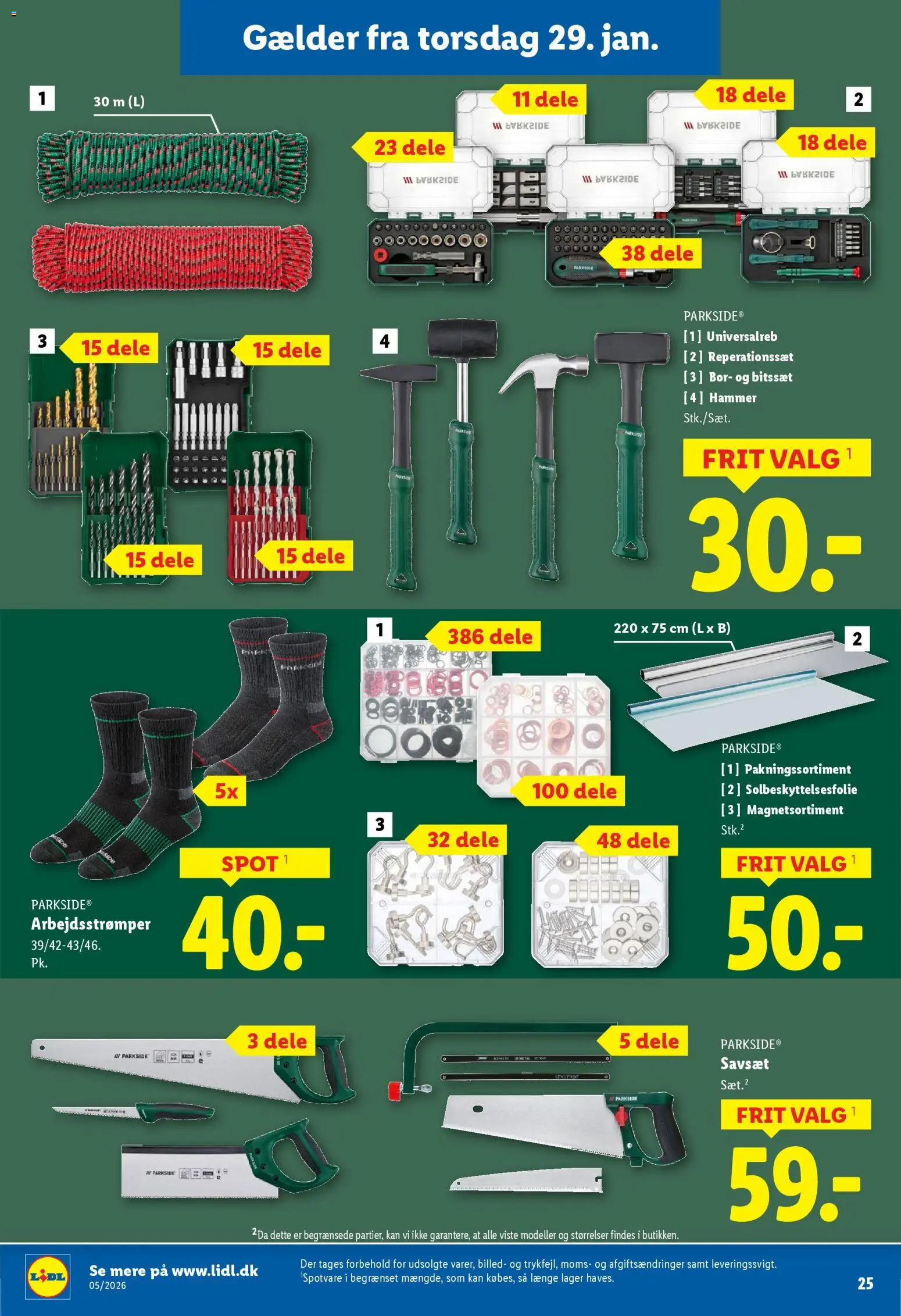 Lidl tilbudsavis – gyldig fra 25.01.2026 | Side: 9 | Produkter: Hammer, Søm