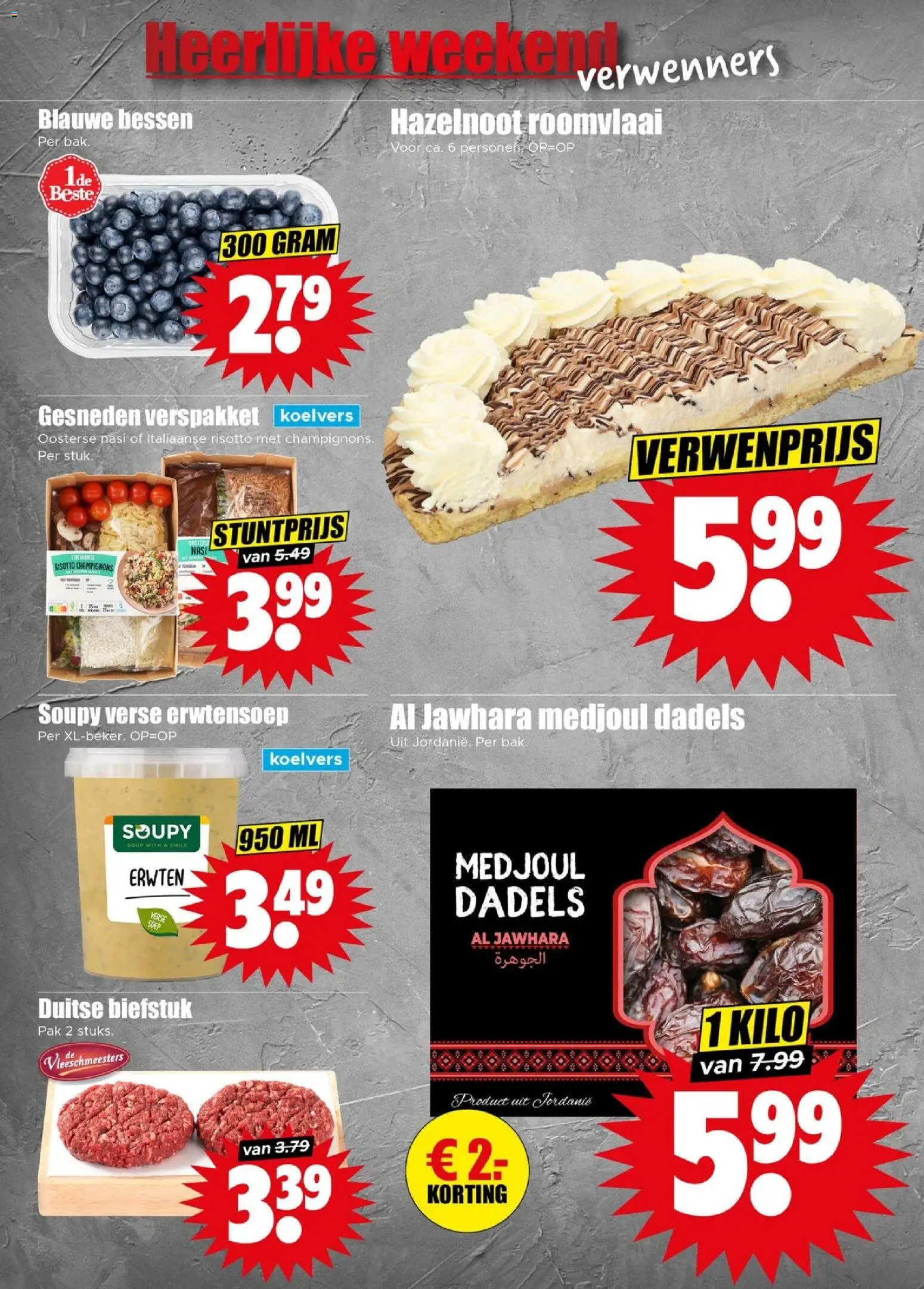 {H1} | Pagina: 8 | Producten: Biefstuk, Dadels