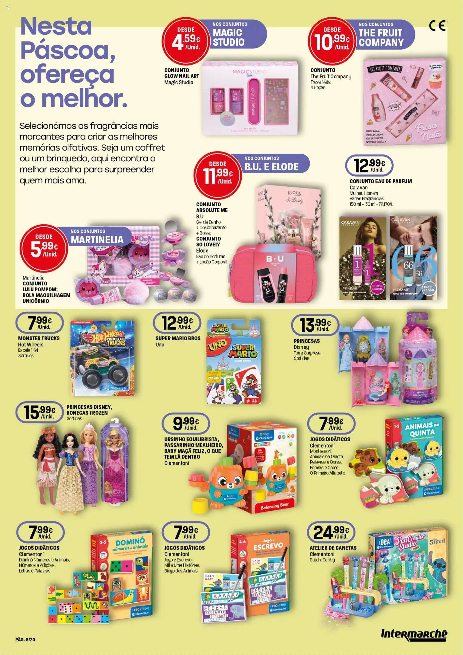 Intermarché - Pascoa Contact │ válido de 19.03.2026 | Página: 8 | Produtos: Perfume, Maquilhagem, Desodorizante, Nata