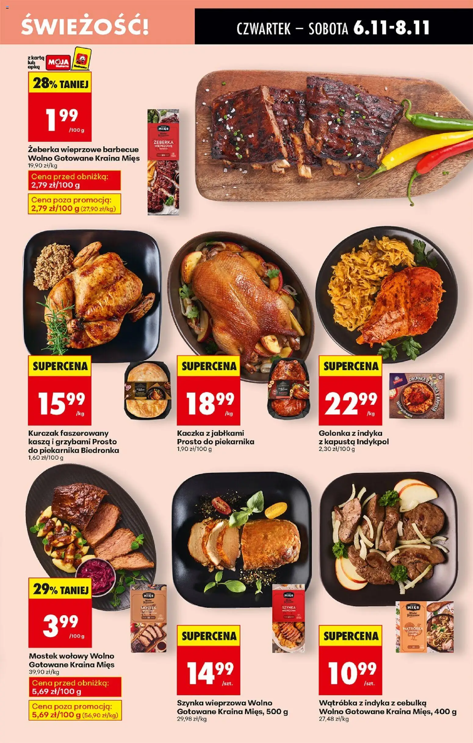 Biedronka gazetka - Oferta w tym tygodniu od 06.11.2025 | Strona: 27 | Produkty: Kapusta, Kasza, Kaczka, Kaczka z jabłkami