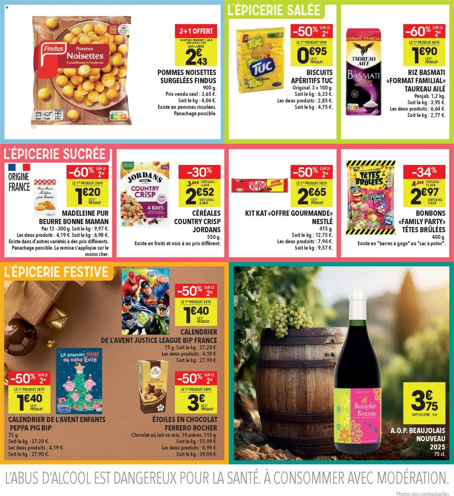 {H1} | Page: 3 | Produits: Ferrero rocher, Calendrier de l'avent, Chocolat, Pommes