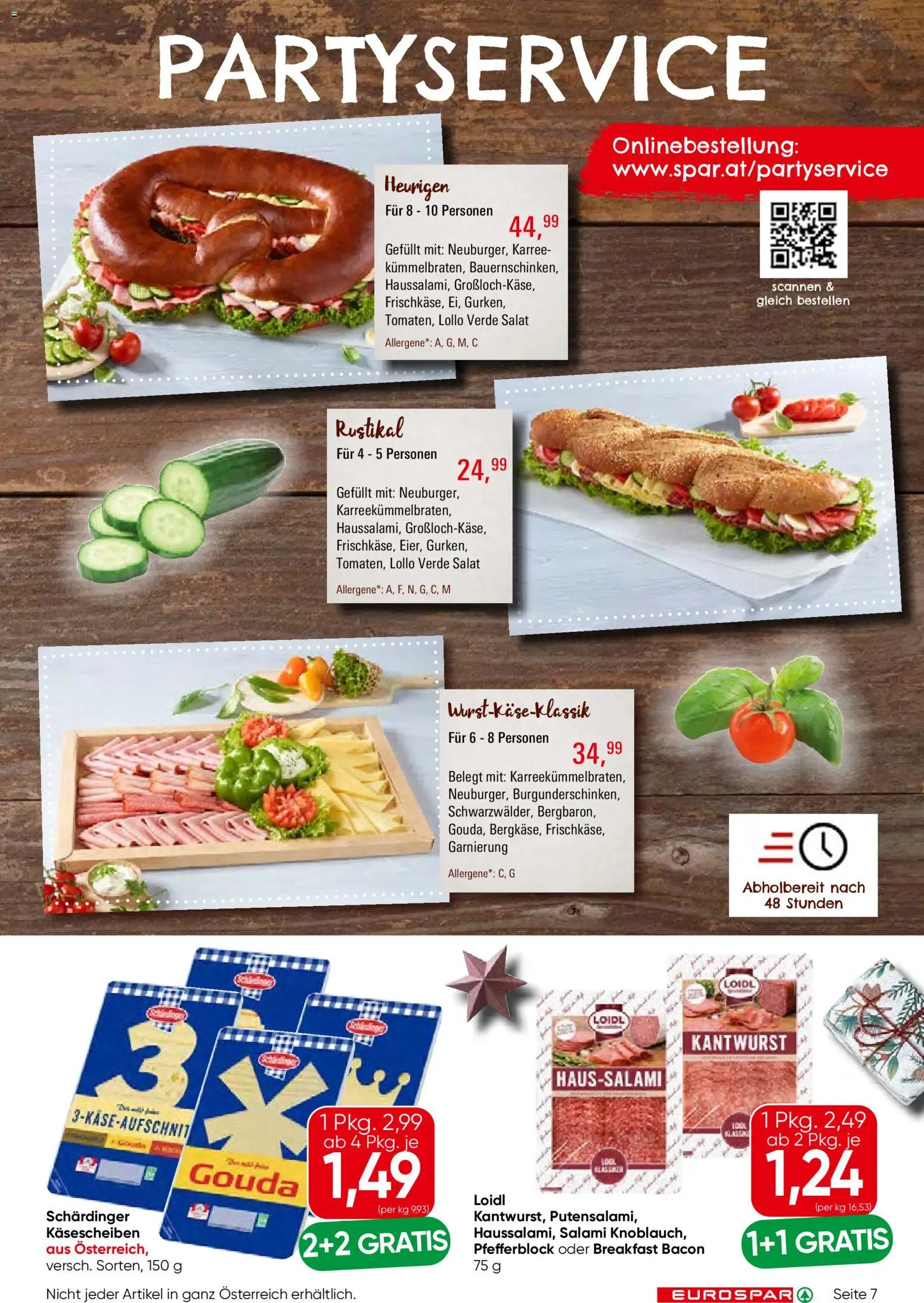 Eurospar Flugblatt gültig ab 18.12.2025 | Seite: 7 | Produkte: Salat, Salami