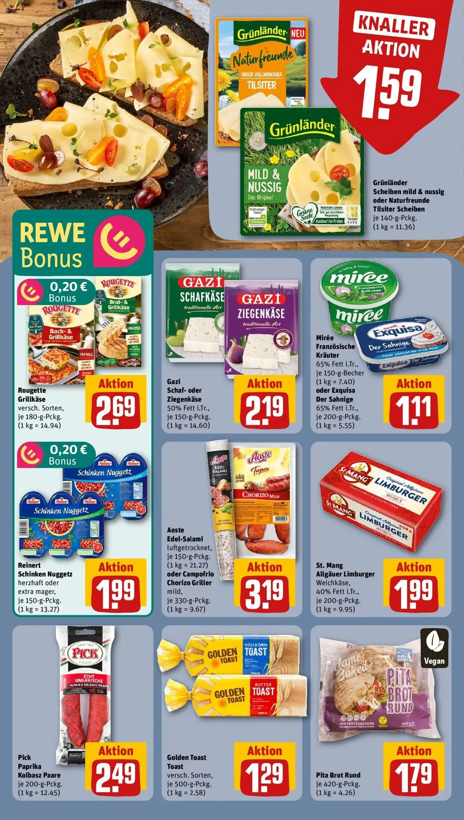 Rewe Prospekt Rommerskirchen	 – gültig ab 12.04.2026 | Seite: 14 | Produkte: Toast, Exquisa, Grunlander, Salami