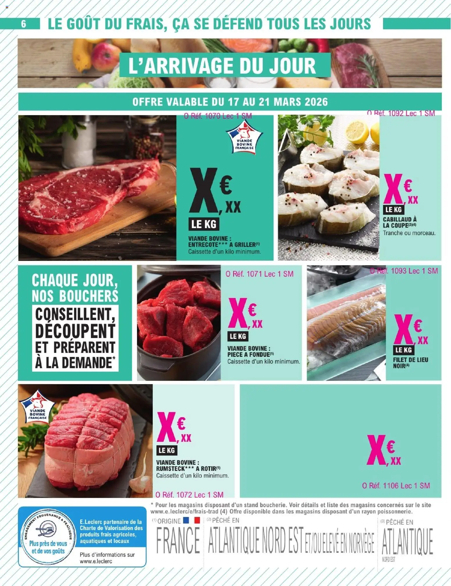 {H1} | Page: 16 | Produits: Pêche, Entrecôte, Viande, Rumsteck