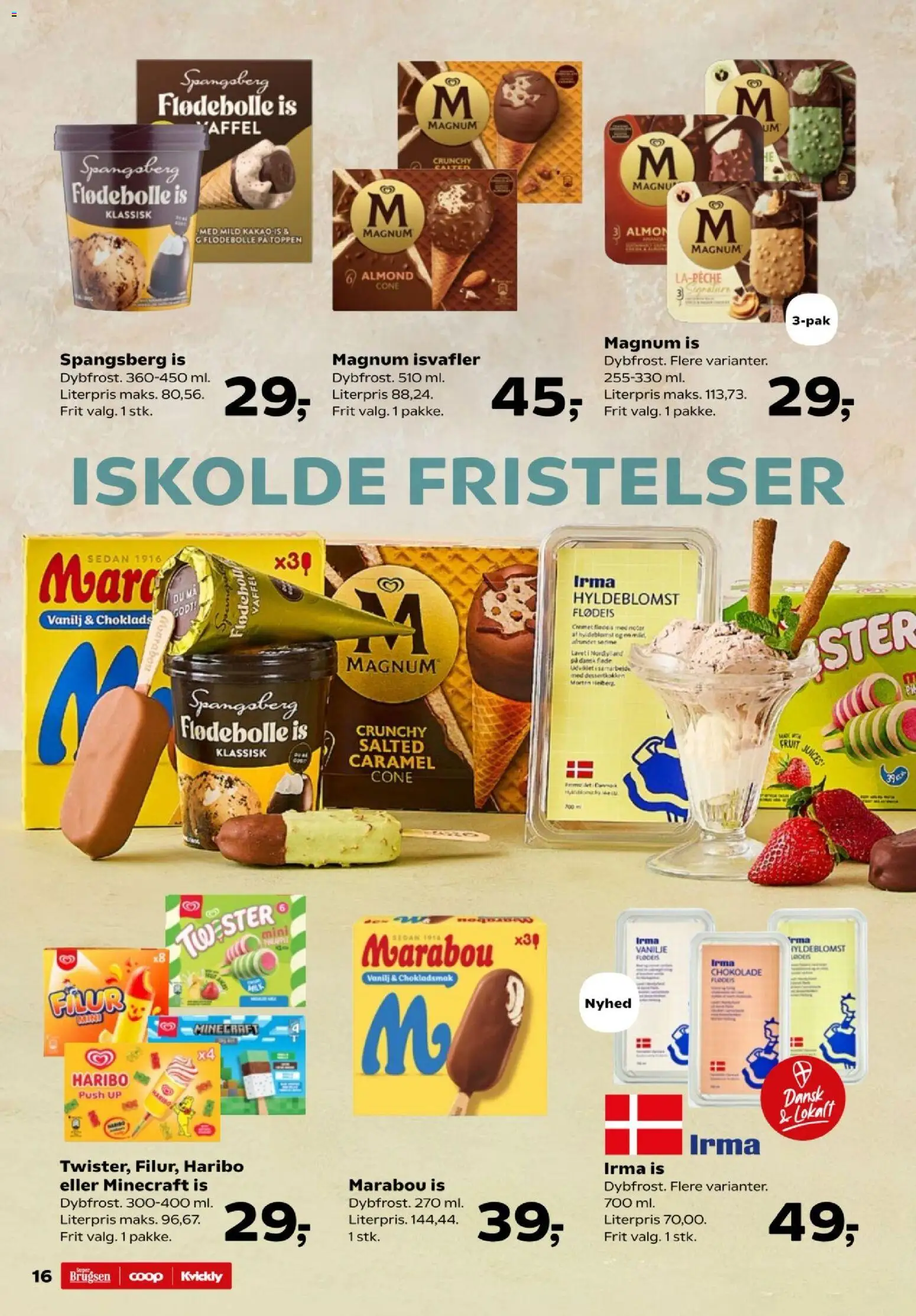Super Brugsen tilbudsavis – gyldig fra 07.04.2026 | Side: 18 | Produkter: Chokolade, Flødeis, Is, Isvafler