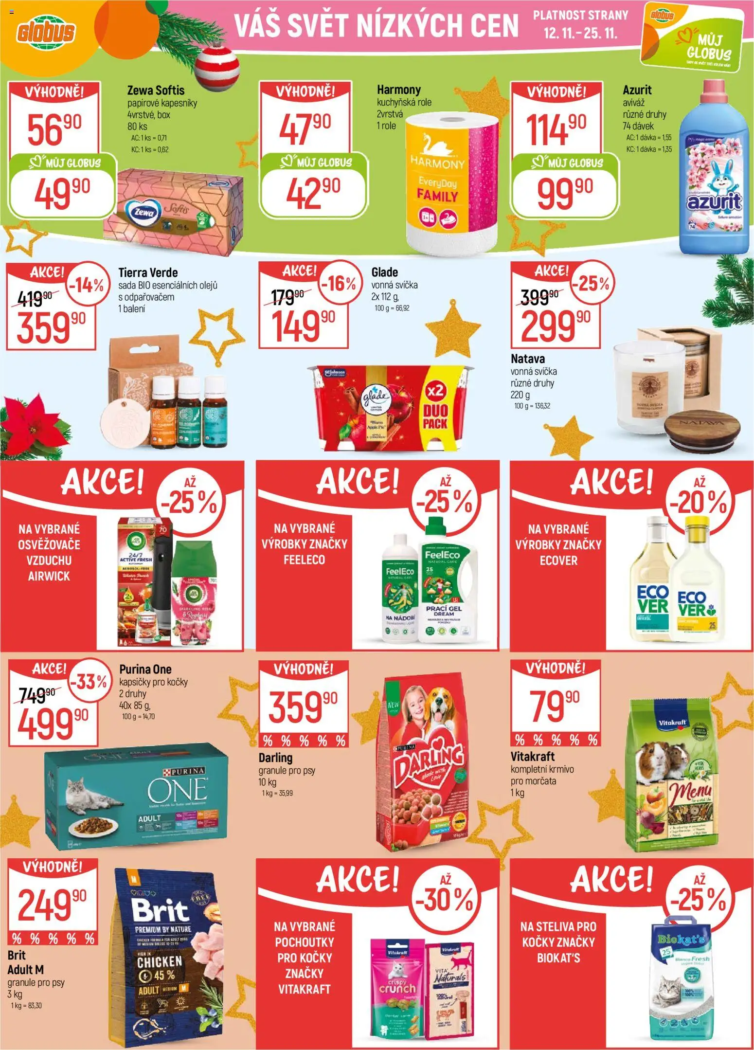 Globus leták - České Budějovice od 12.11.2025 | Strana: 35 | Produkty: Aviváž, Granule pro psy, Papírové kapesníky, Zewa