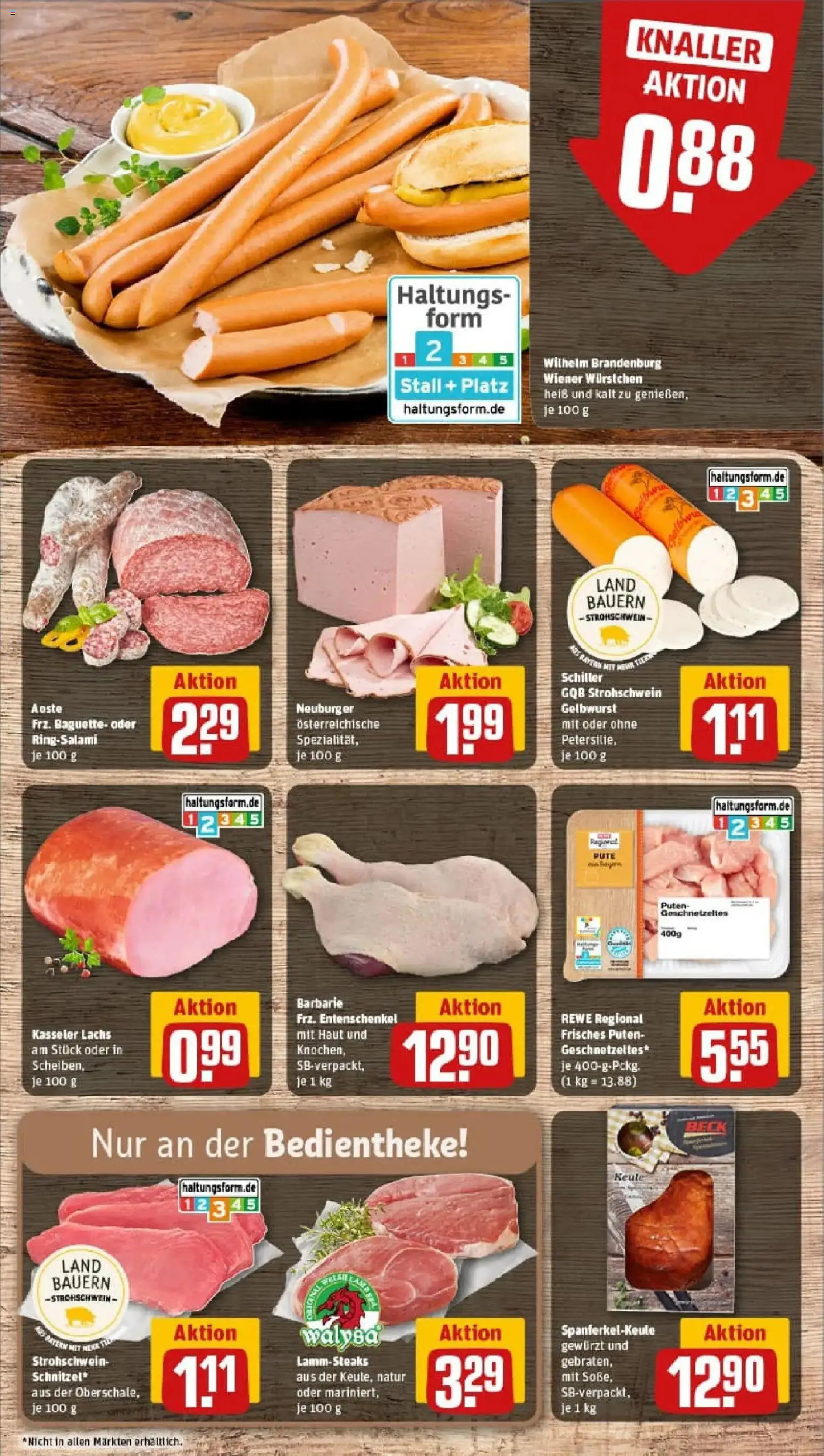Rewe prospekt Brunnthal	 – gültig ab 10.11.2025 | Seite: 8 | Produkte: Pute, Baguette, Salami, Steak