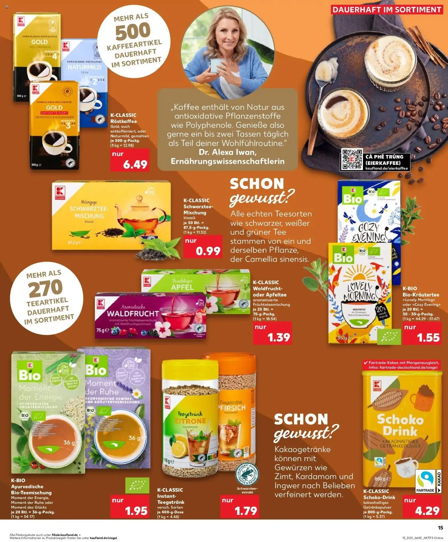 Kaufland prospekt Landau In Der Pfalz	 – gültig ab 02.02.2026 | Seite: 15 | Produkte: Äpfel, Zitrone, Pfirsich, Tee