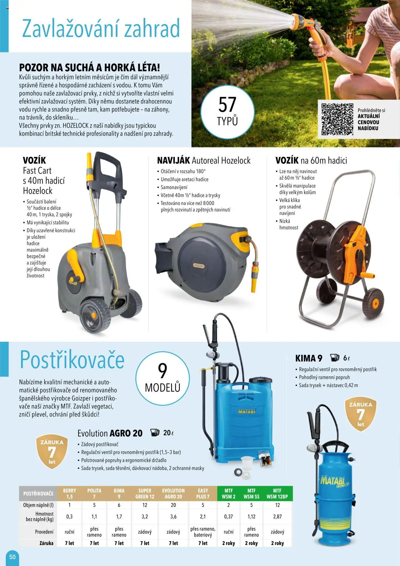 Mountfield katalog 2025 od 16.04.2025 | Strana: 50 | Produkty: Naviják, Hadice, Postřikovač
