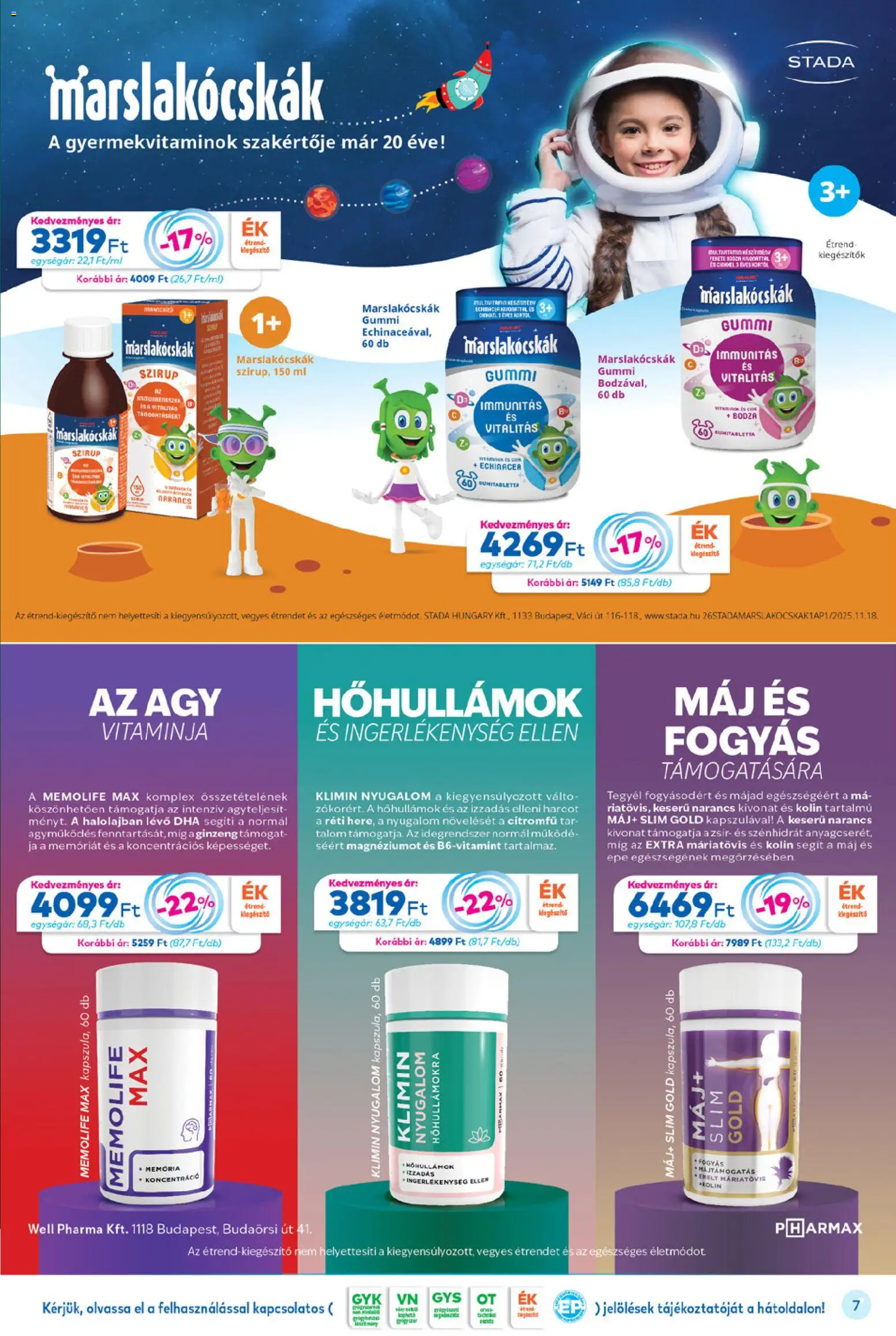 Gyöngy Patikák akciós ujság - amely érvényes a következő dátumtól: 01.01.2026 | Oldal: 7 | Termékek: Ágy, Narancs