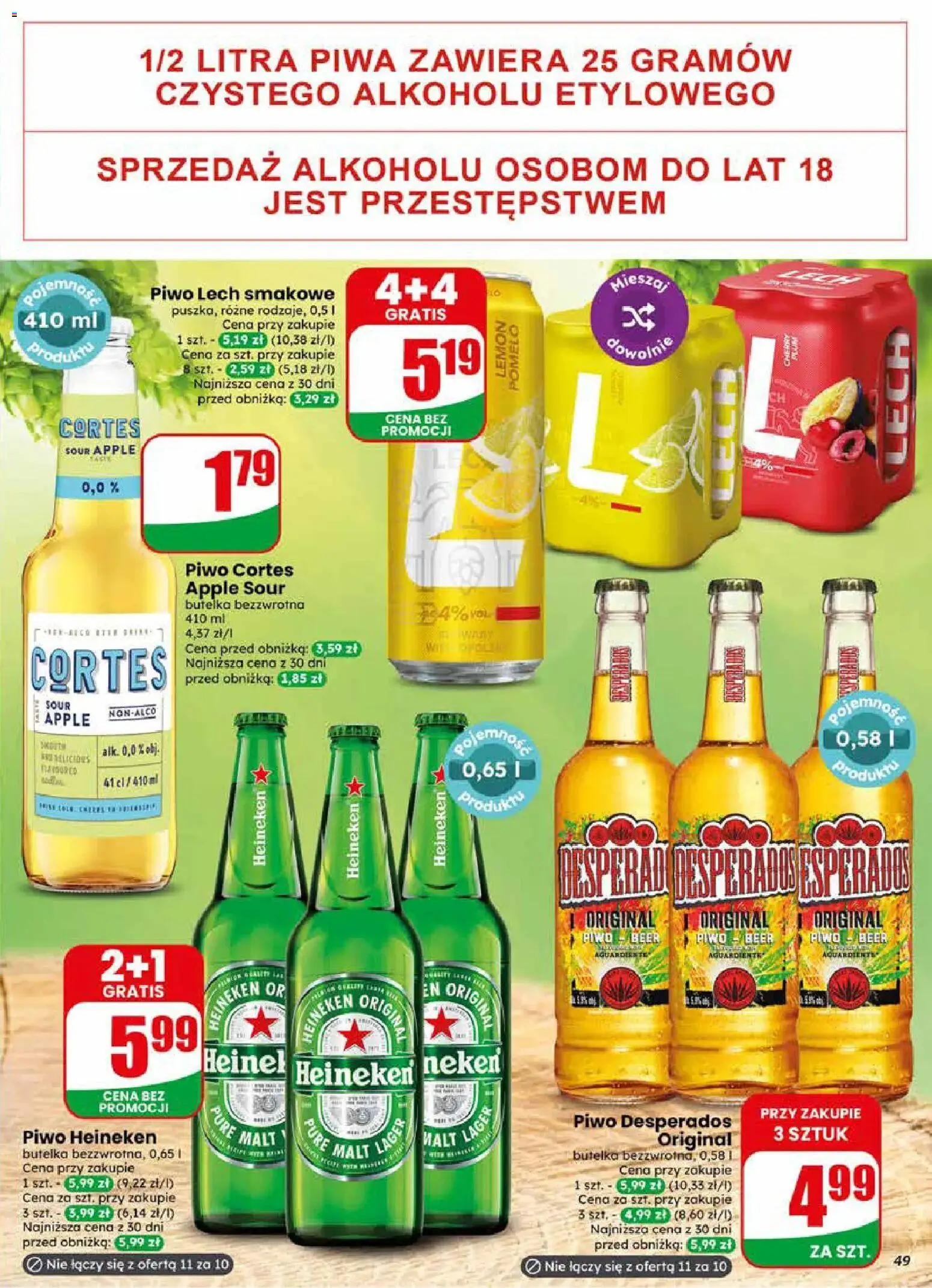 Dino gazetka od 22.04.2026 | Strona: 49 | Produkty: Pomelo, Piwo Desperados, Piwo, Heineken