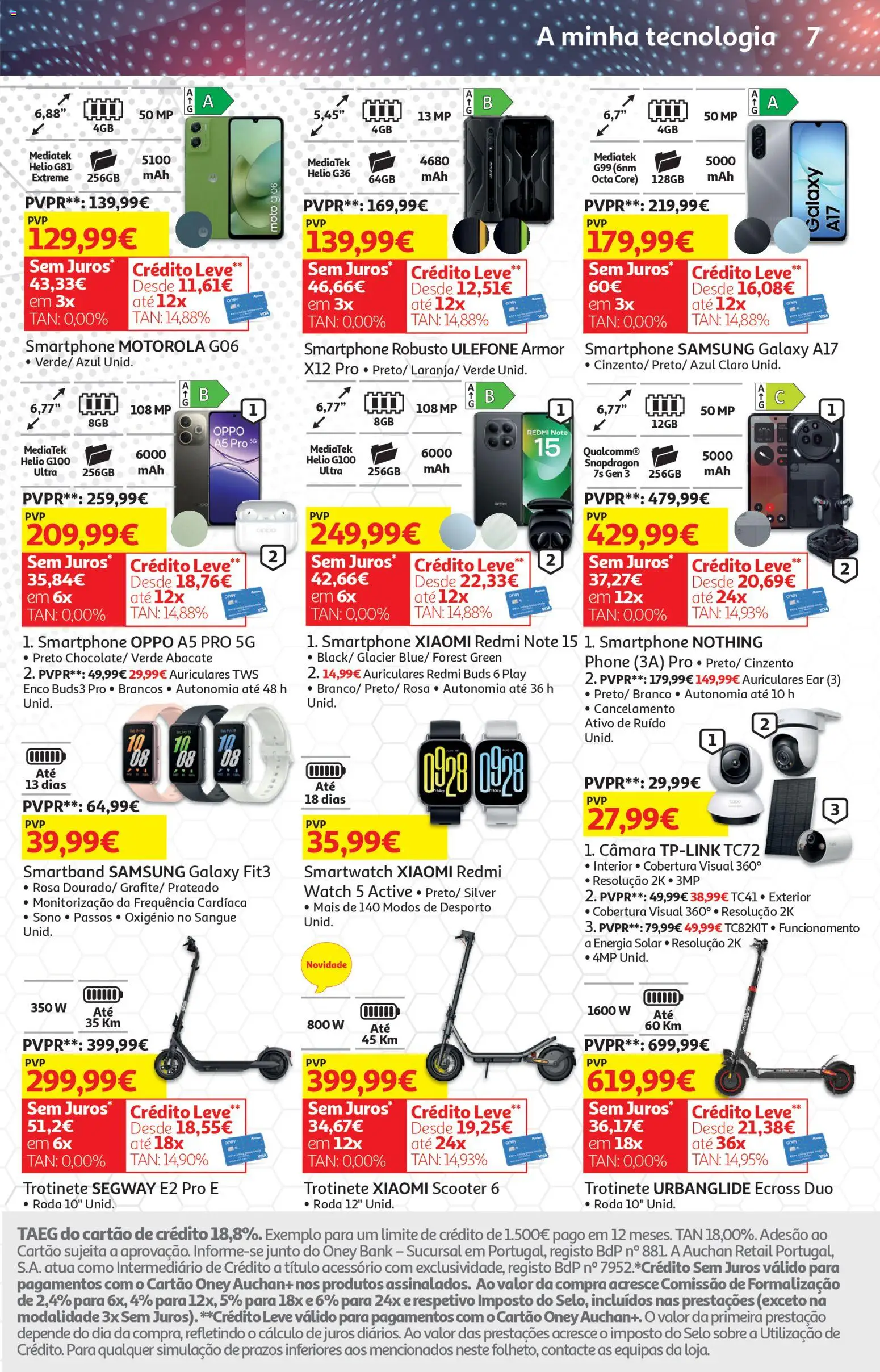 Auchan folheto │ válido de 17.02.2026 | Página: 30 | Produtos: Smartphone, Smartwatch, Trotinete, Abacate