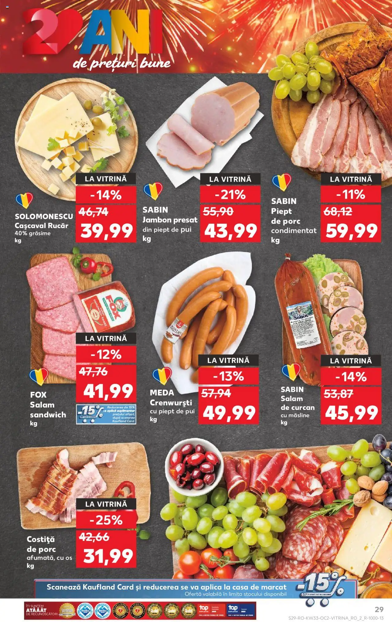 Kaufland RO akciós ujság - amely érvényes a következő dátumtól: 13.08.2025 | Oldal: 29