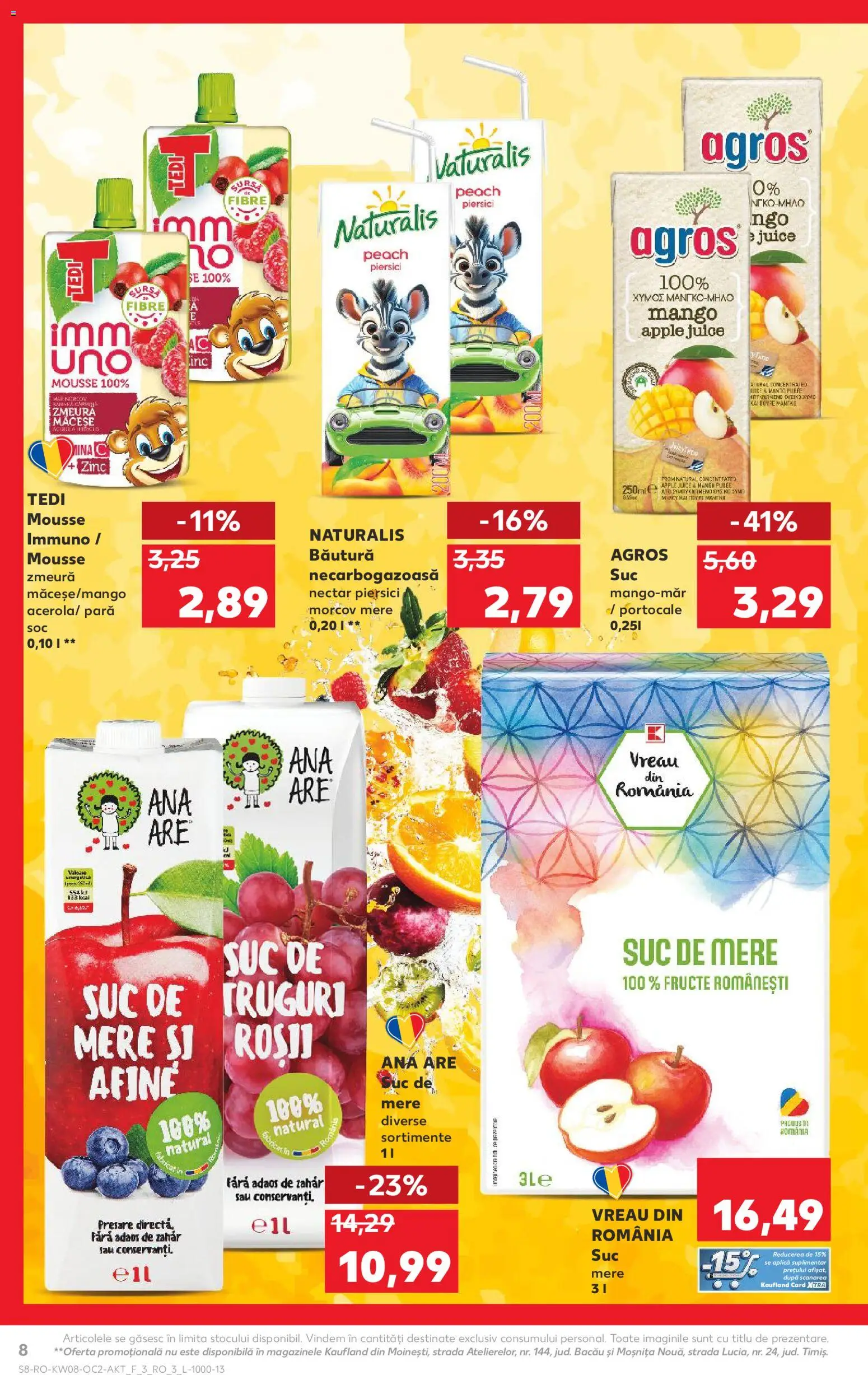 Noul catalog Kaufland – valabil de la 18.02.2026 | Pagină: 8 | Produse: Pară, Zmeură, Apple, Zahăr