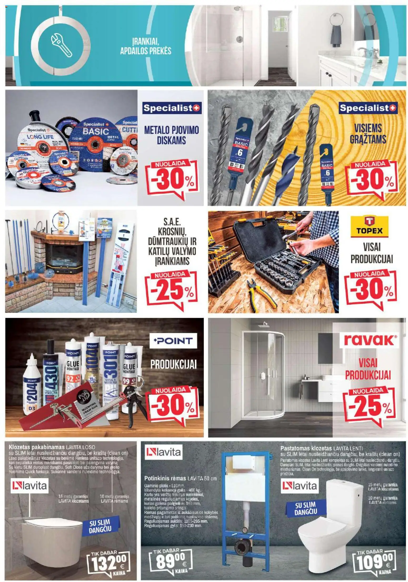 BIKUVA akcijos nuo 03.03.2026 | Puslapis: 6 | Prekių: Klozetas