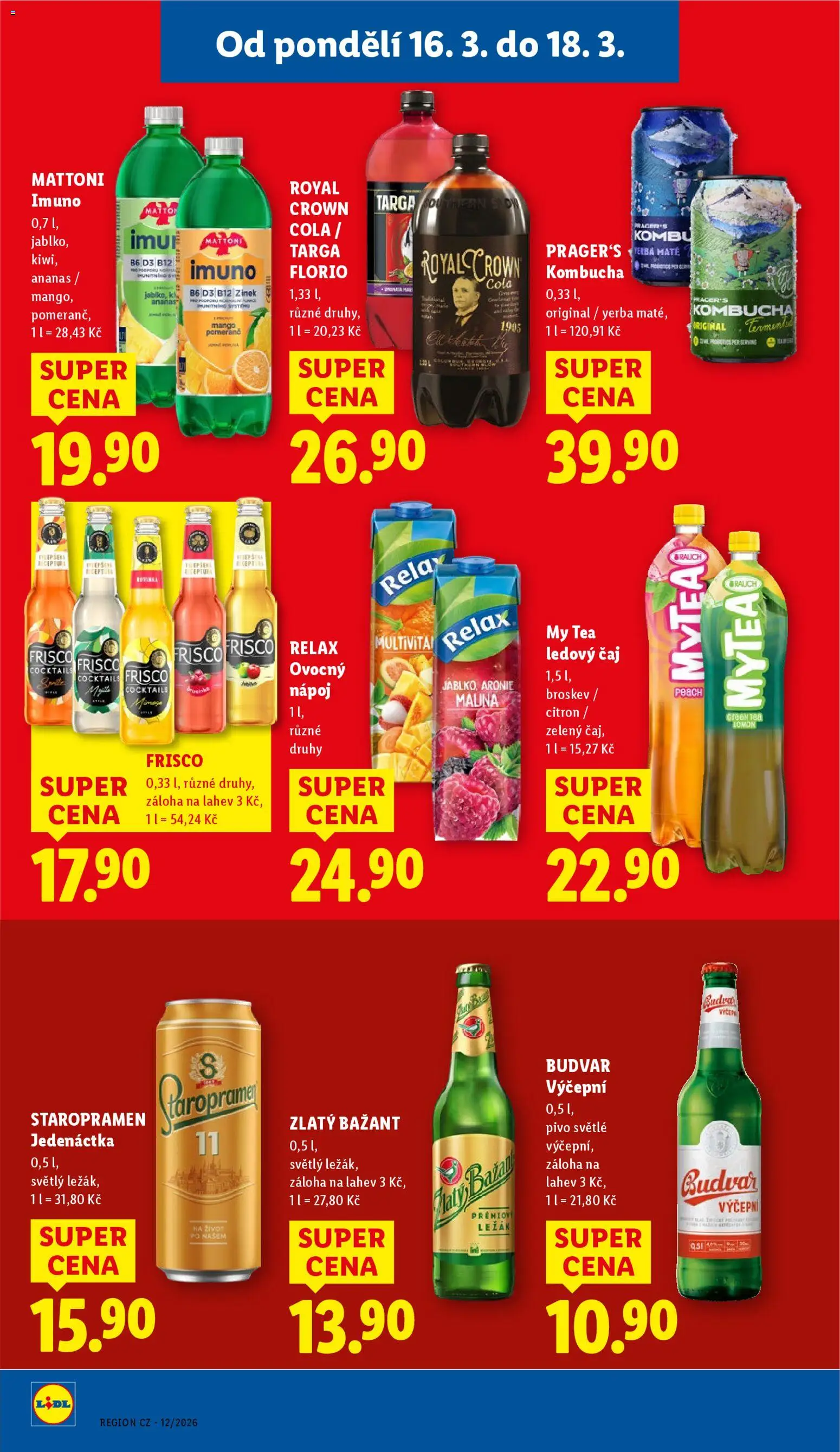 Lidl leták od 16.03.2026 | Strana: 24 | Produkty: Kombucha, Zelený čaj, Citron, Láhev