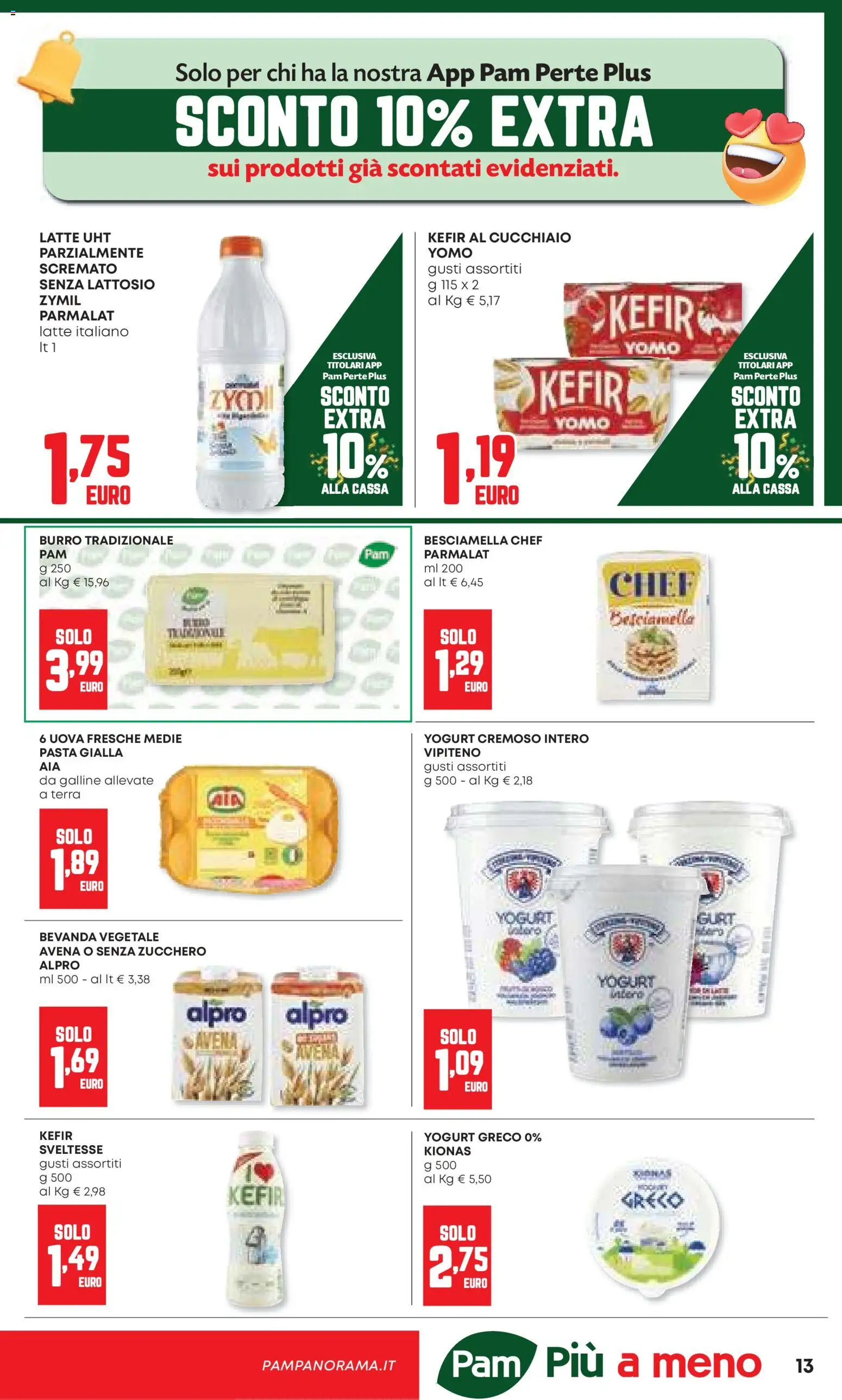 Volantino Panorama del 20.11.2025 | Pagina: 13 | Prodotti: Yogurt greco, Yogurt, Pasta, Besciamella