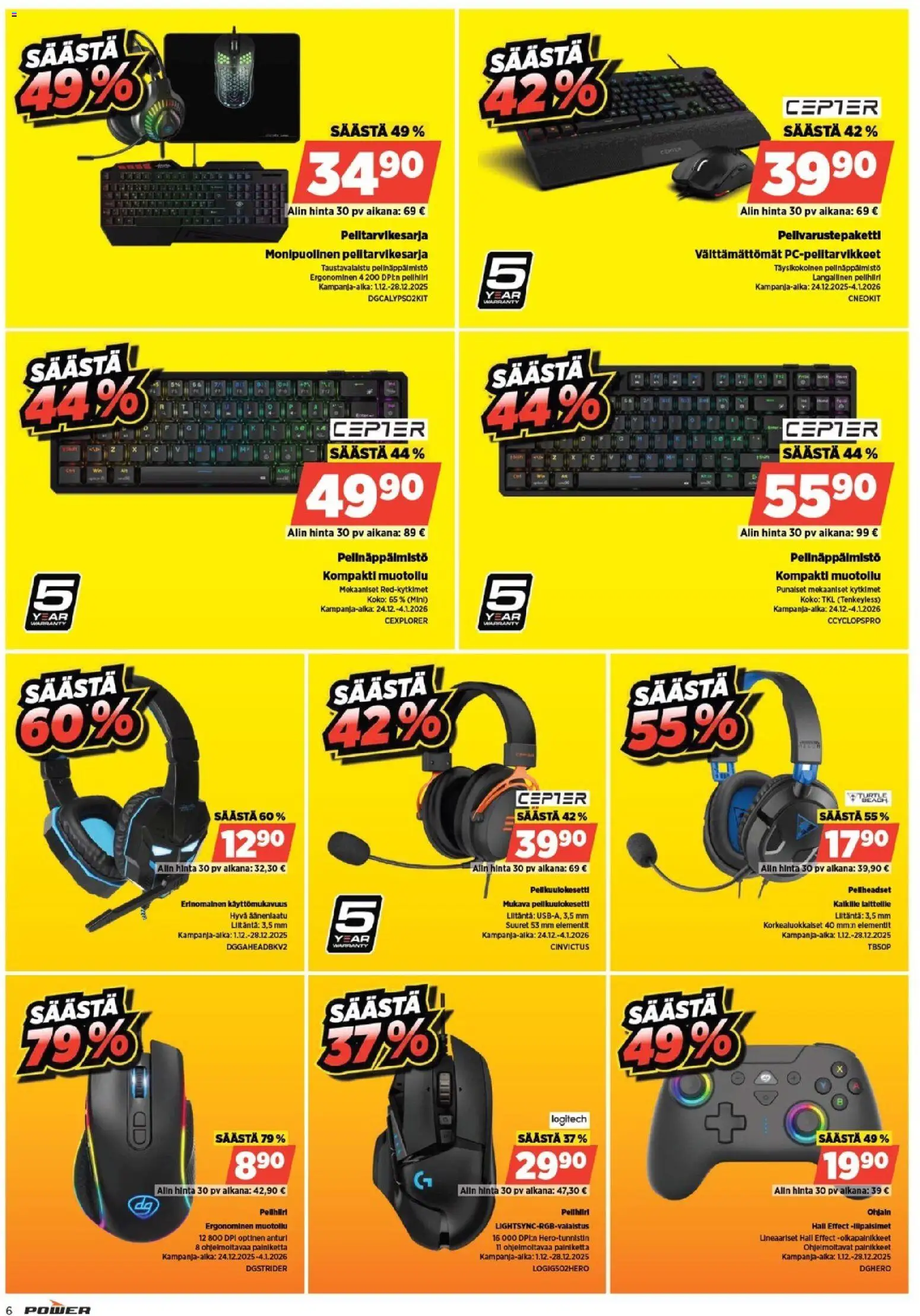 Power tarjoukset – voimassa 24.12.2025 alkaen | Sivu: 6
