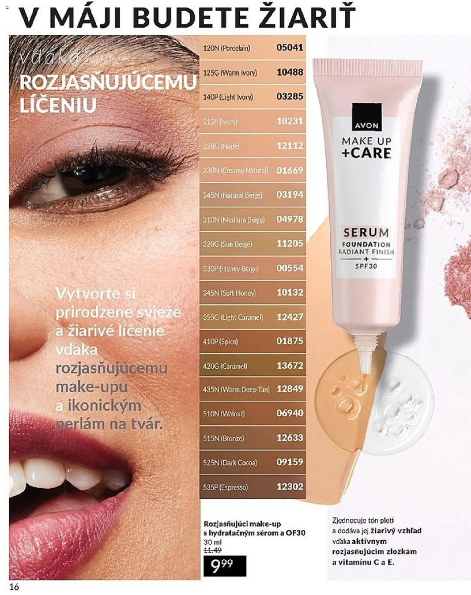 Nové Avon akcie – leták je platný od 01.05.2026 | Strana: 16 | Produkty: Make up