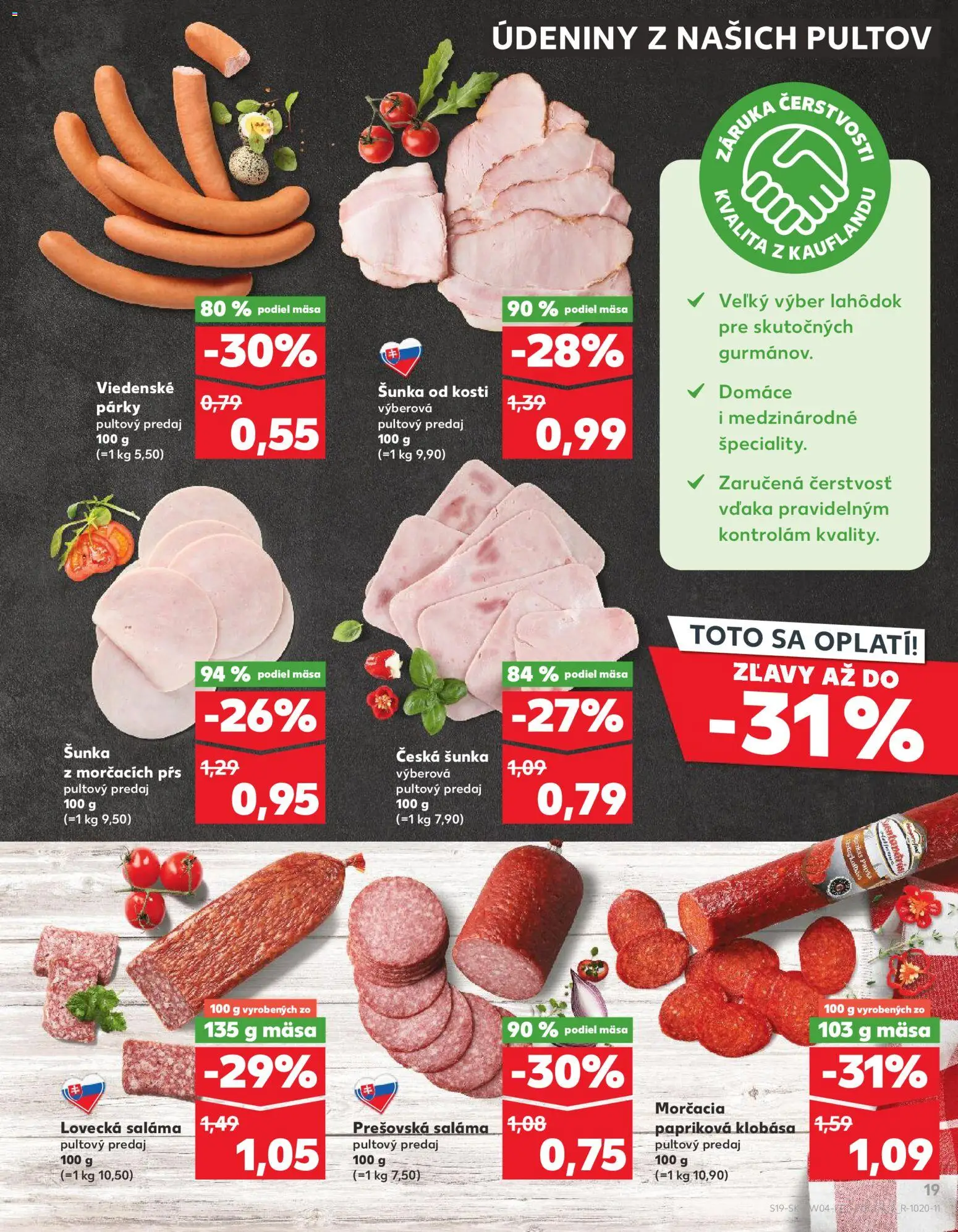 Kaufland SK akciós ujság - amely érvényes a következő dátumtól: 22.01.2026 | Oldal: 19