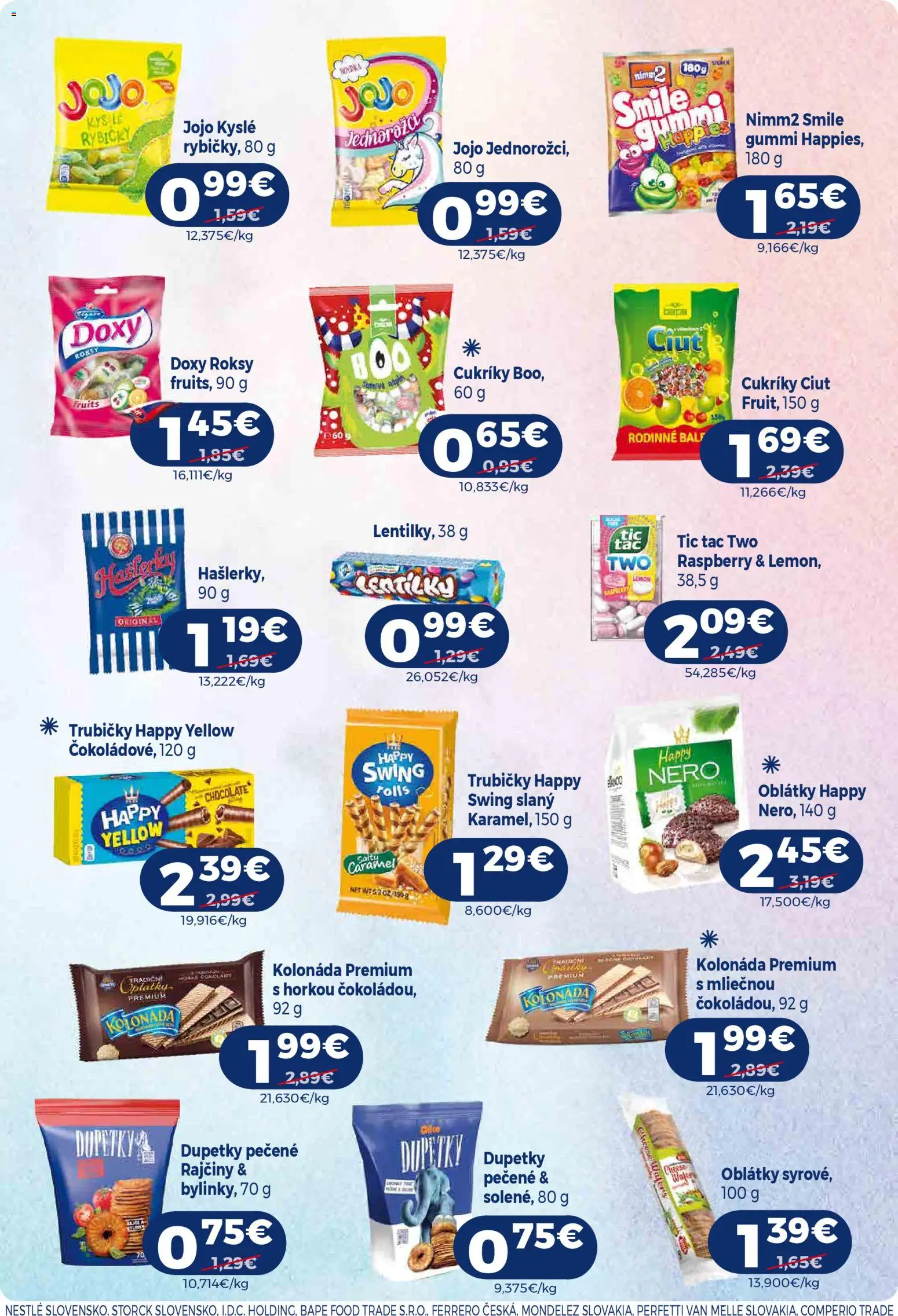 Nové Milk Agro akcie – leták je platný od 21.01.2026 | Strana: 11 | Produkty: Cukríky