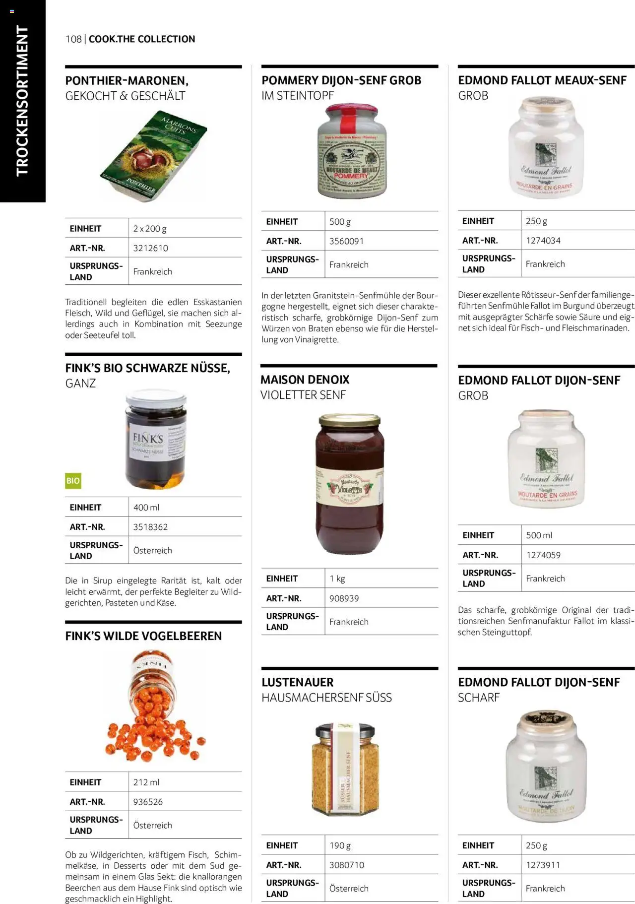 Transgourmet Cook Look-Book gültig ab 01.09.2023 | Seite: 108 | Produkte: Nüsse, Fisch