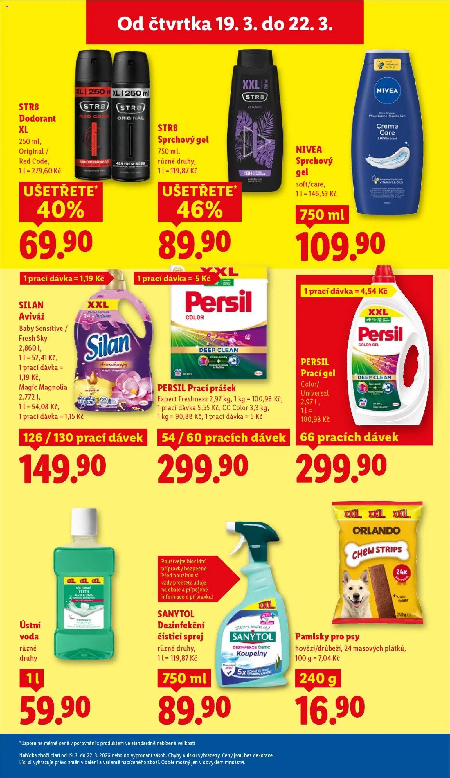Lidl leták od 19.03.2026 | Strana: 23 | Produkty: Aviváž, Nivea, Prací Prášek, Persil