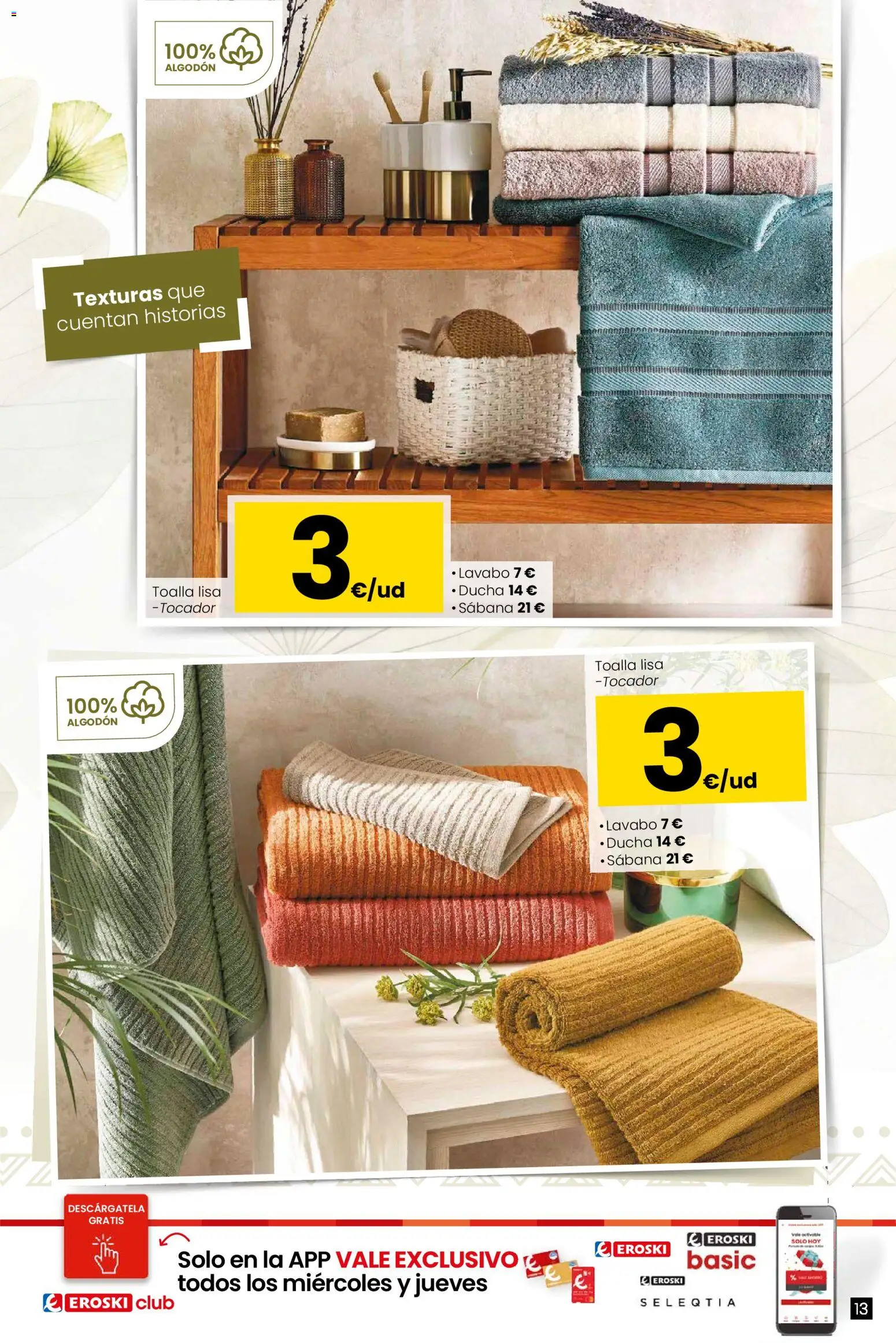 Eroski - Qué a gusto │ válido desde el 07.01.2026 | Página: 13 | Productos: Lavabo, Ducha