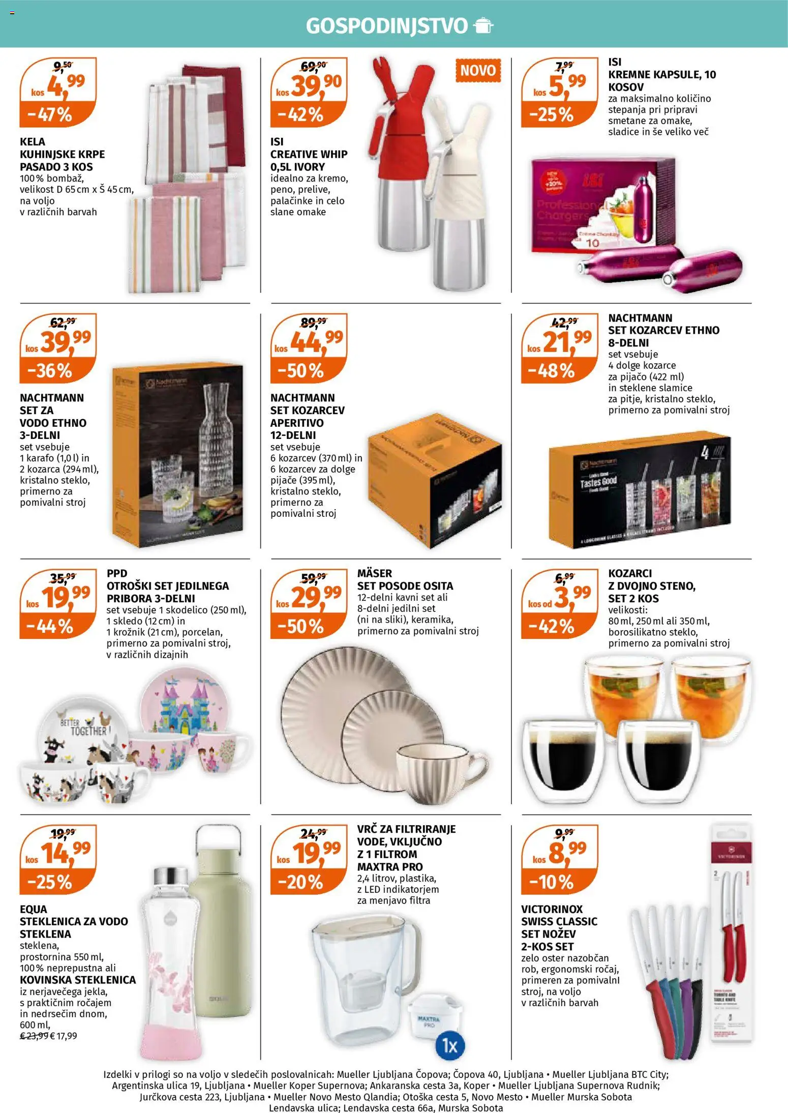 Novi Müller katalog ponudbe – veljaven od 23.03.2026 | Stran: 2 | Izdelki: Steklenica, Pomivalni stroj, Kos, Palačinke