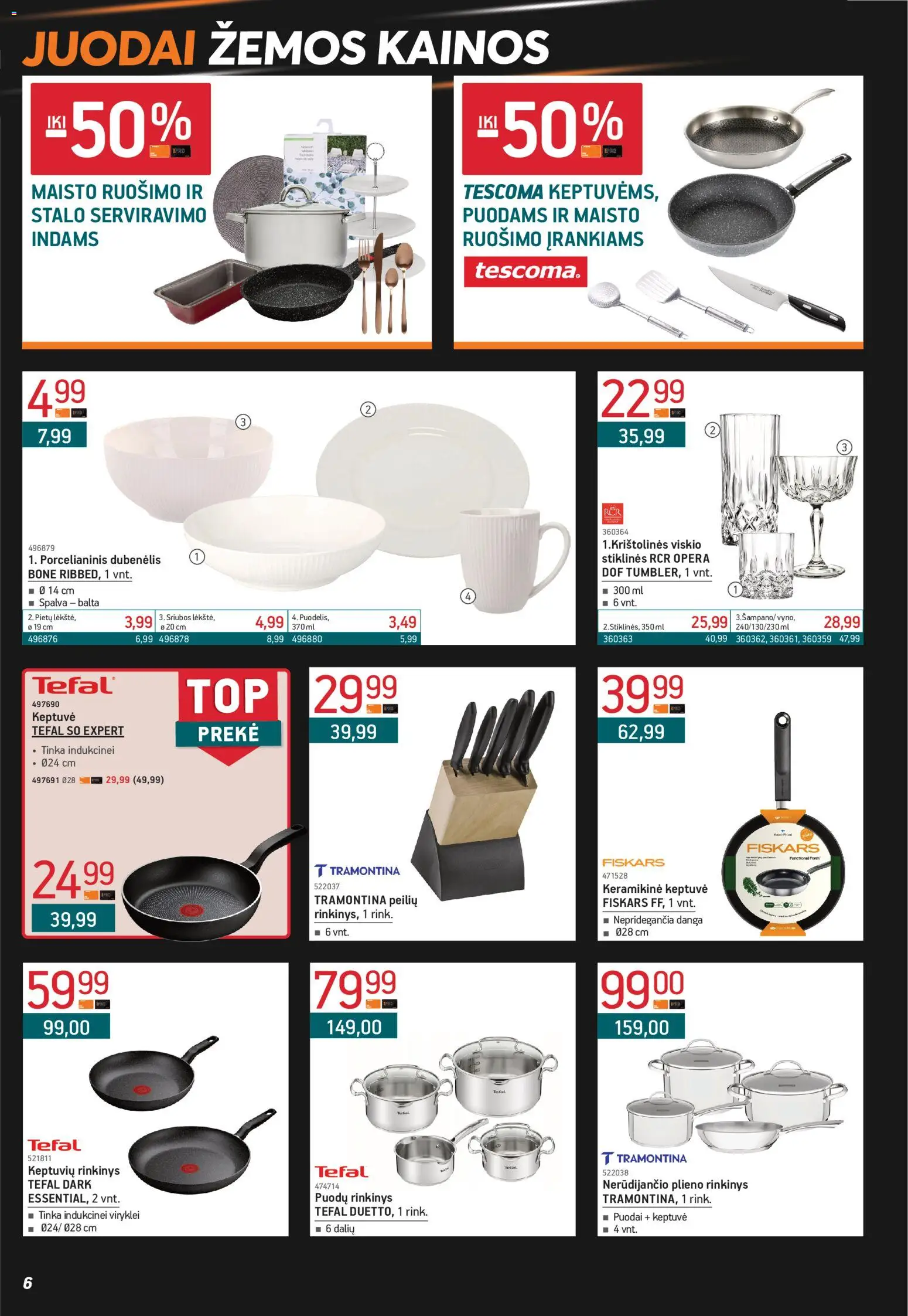 ERMITAŽAS akcijos nuo 03.11.2025 | Puslapis: 6 | Prekių: Keptuvė