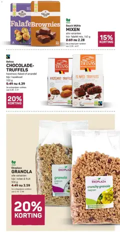 Ekoplaza folder - Voorbeeld van een folder van Ekoplaza, geldig van 11.03.2026 | Pagina: 5 | Producten: Chocolade, Noten, Rozijnen, Fruit