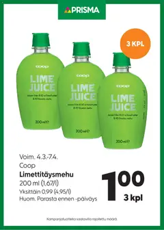 Prisma-mainoslehti voimassa 04.03.2026 alkaen