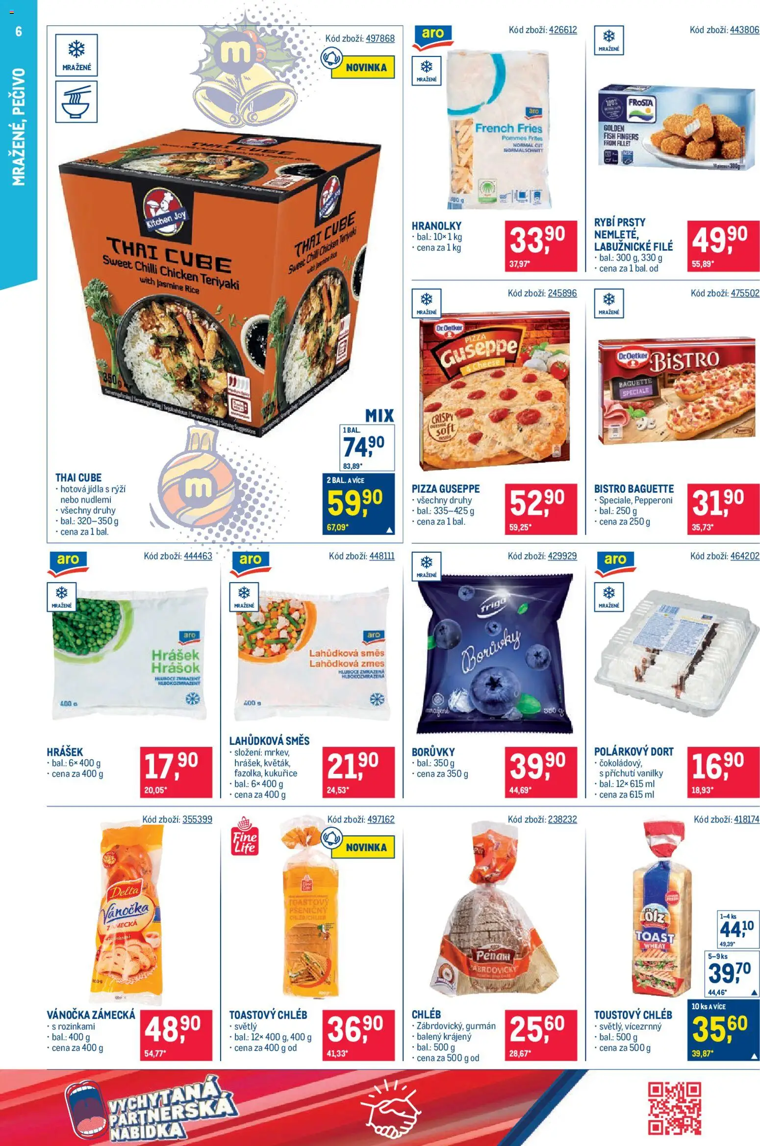 Makro leták - Maloobchod od 19.11.2025 | Strana: 6 | Produkty: Rýži, Rybí prsty, Toustový chléb, Dort