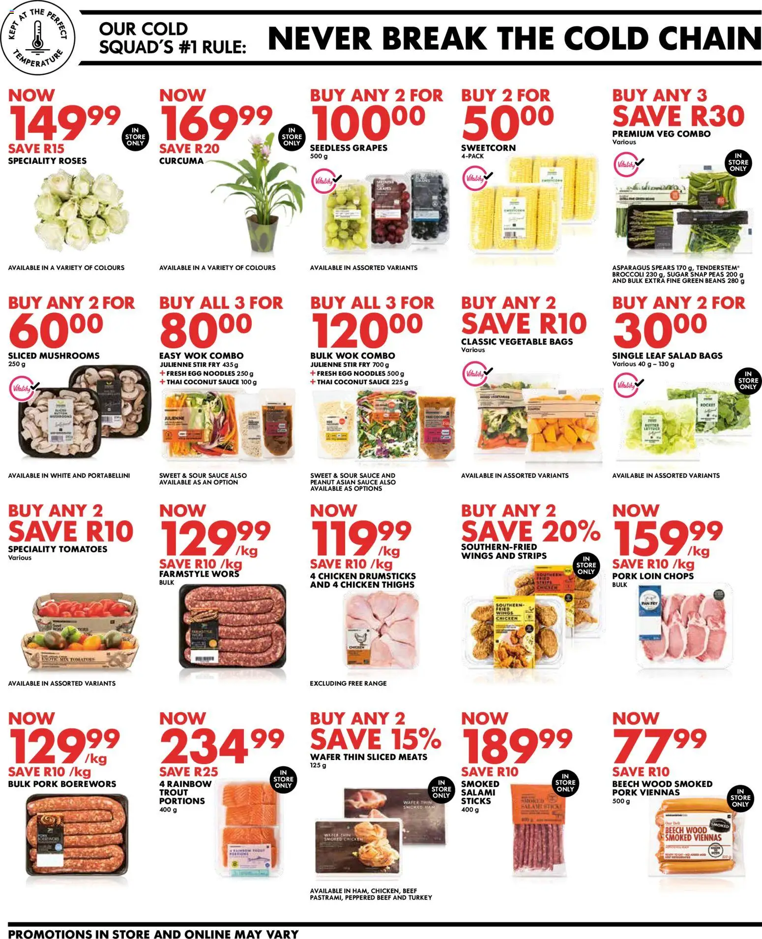 New Woolworths catalogue – valid from 09.03.2026 | Page: 2 | Products: Mushrooms, Salami, Tomatoes, Sugar