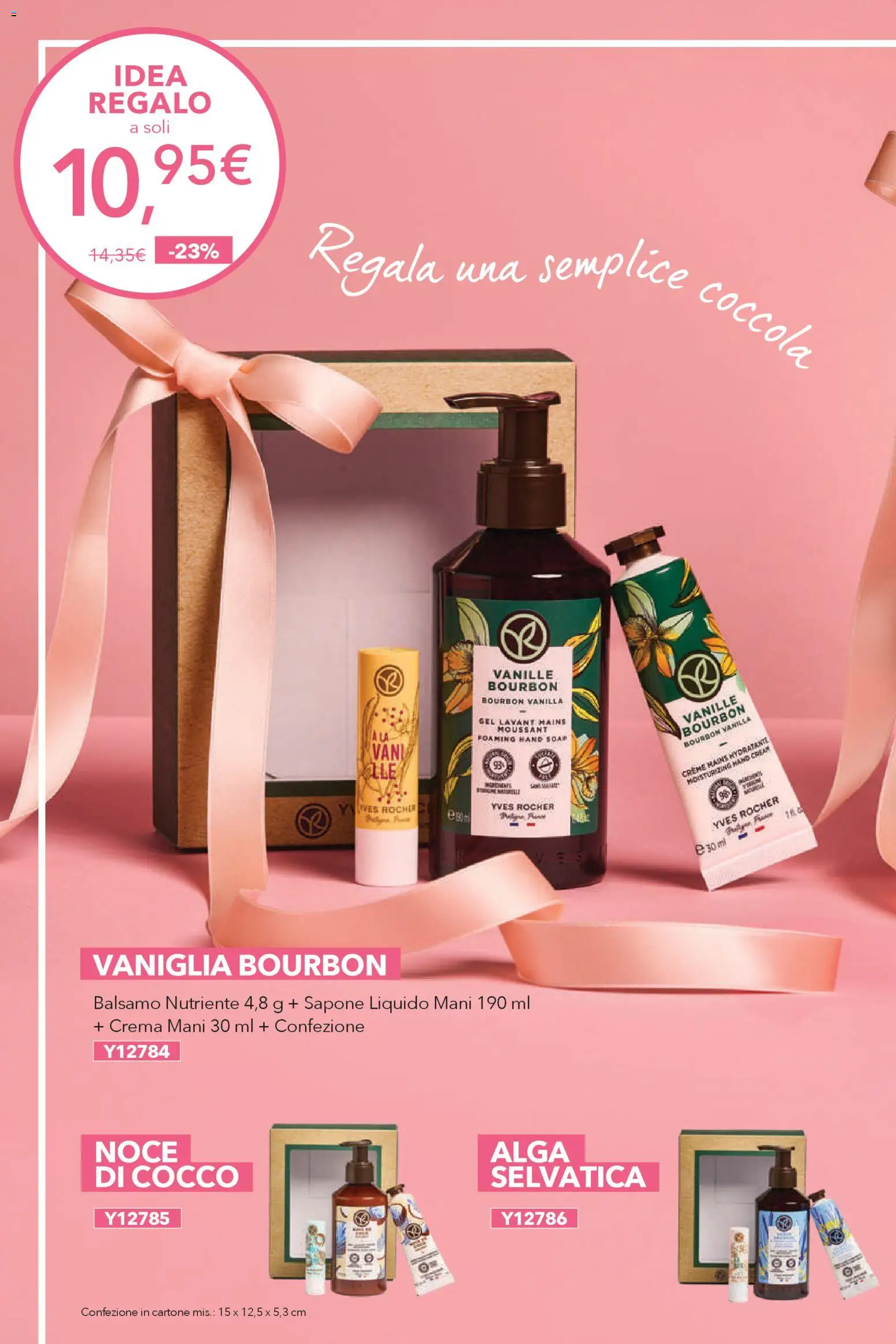 Volantino Yves Rocher del 23.04.2026 | Pagina: 54 | Prodotti: Balsamo, Crema, Bourbon, Cocco
