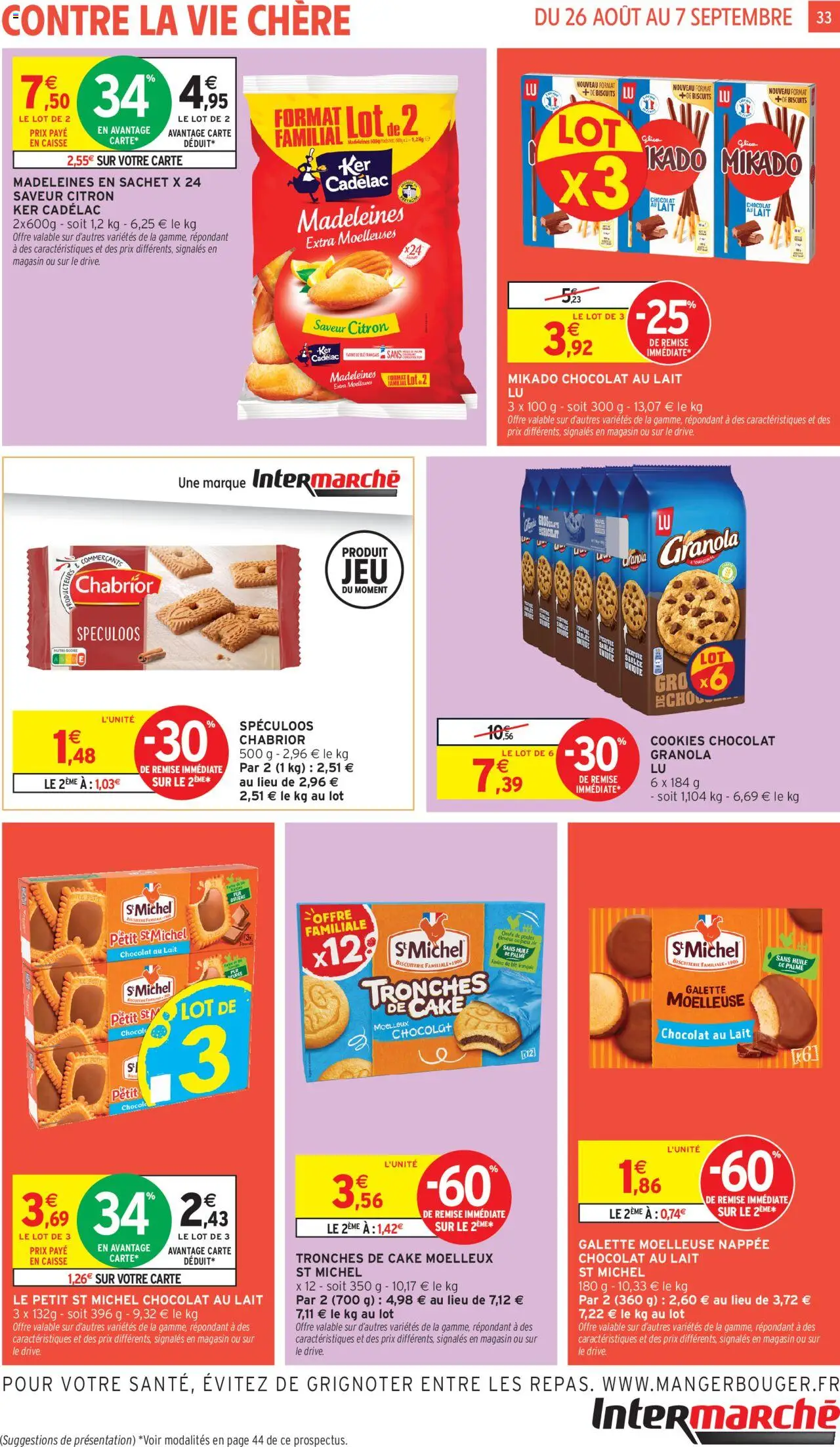  | Page: 33 | Produits: Farine, Cookies, Lait, Huile