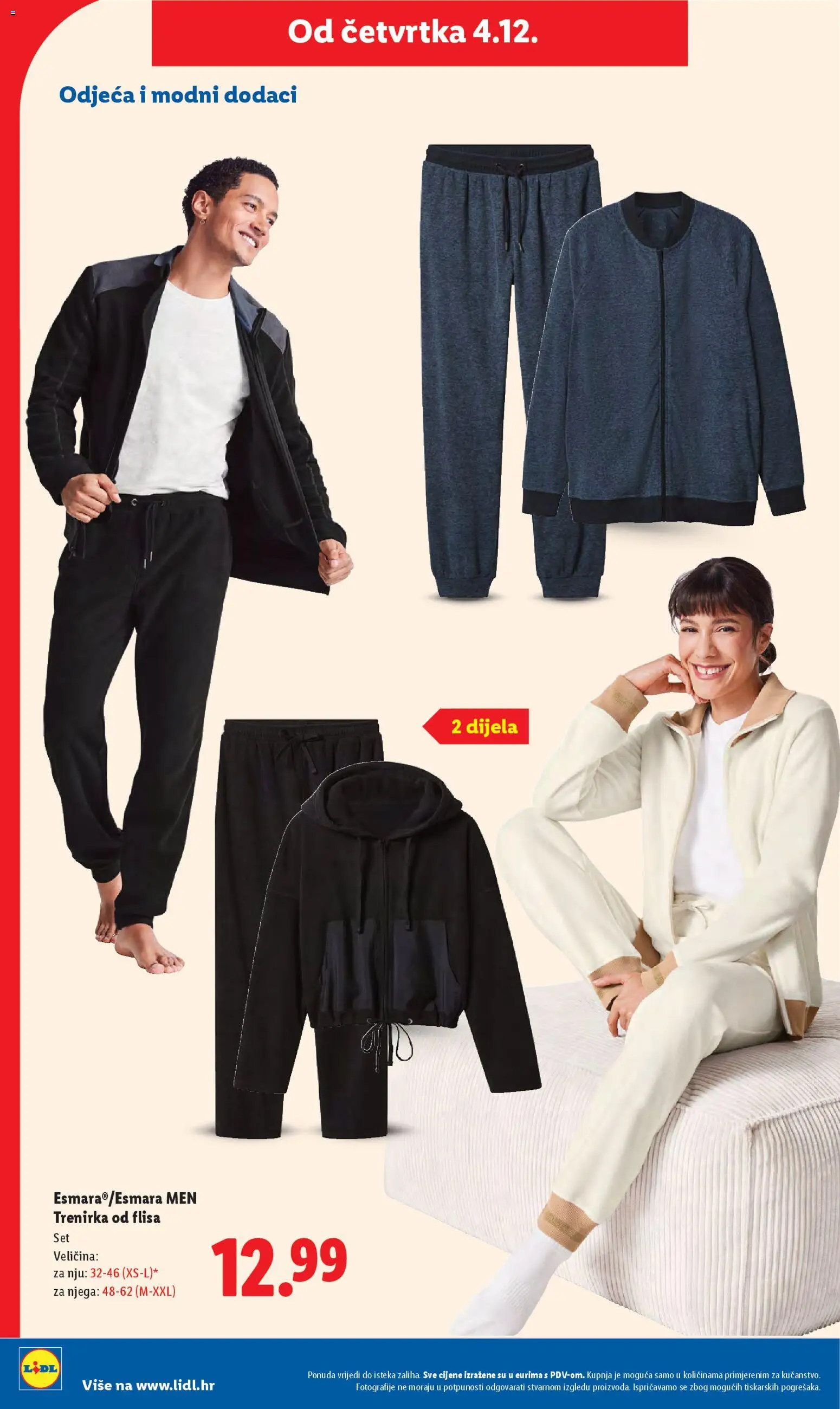 Lidl katalog | vrijedi od 01.12.2025 | Stranica: 50 | Proizvodi: Odjeća, Trenirka