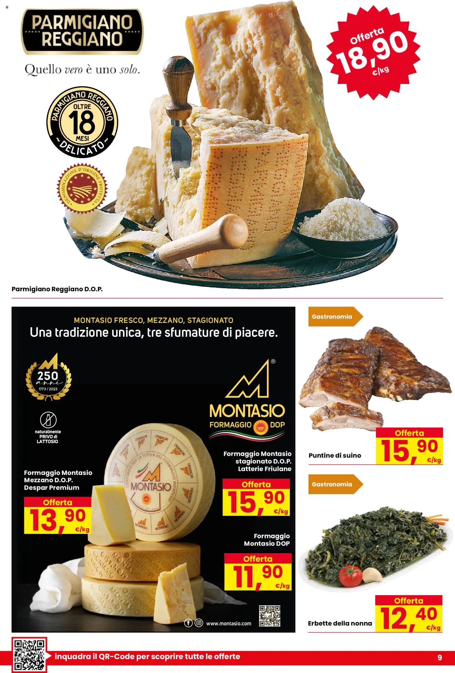 Volantino Despar del 25.11.2025 | Pagina: 9 | Prodotti: Suino, Formaggio, Parmigiano reggiano, Parmigiano