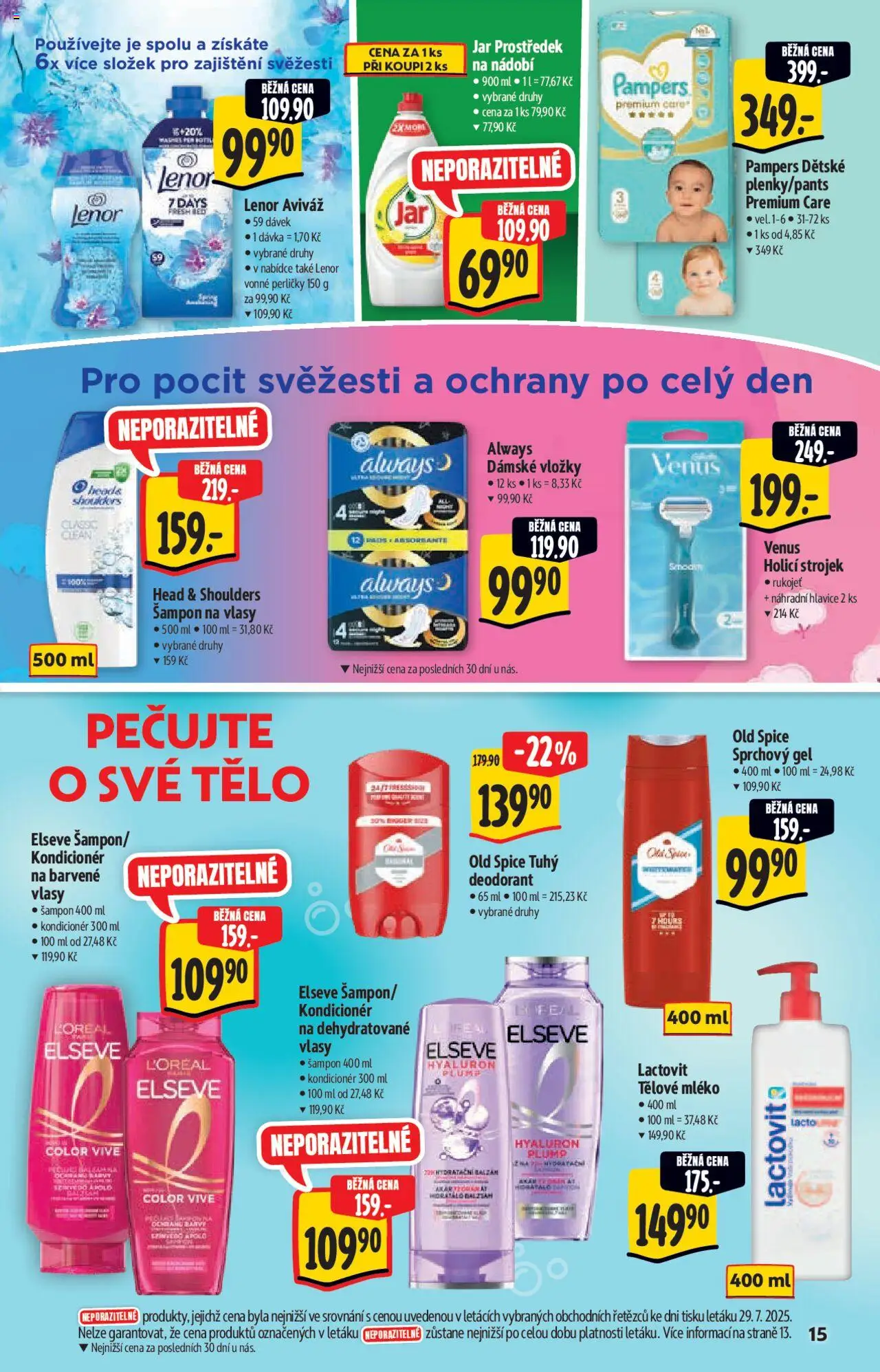Albert katalog - Supermarket od 06.08.2025 | Strana: 15 | Produkty: Deodorant, Lenor, Mléko, Lactovit
