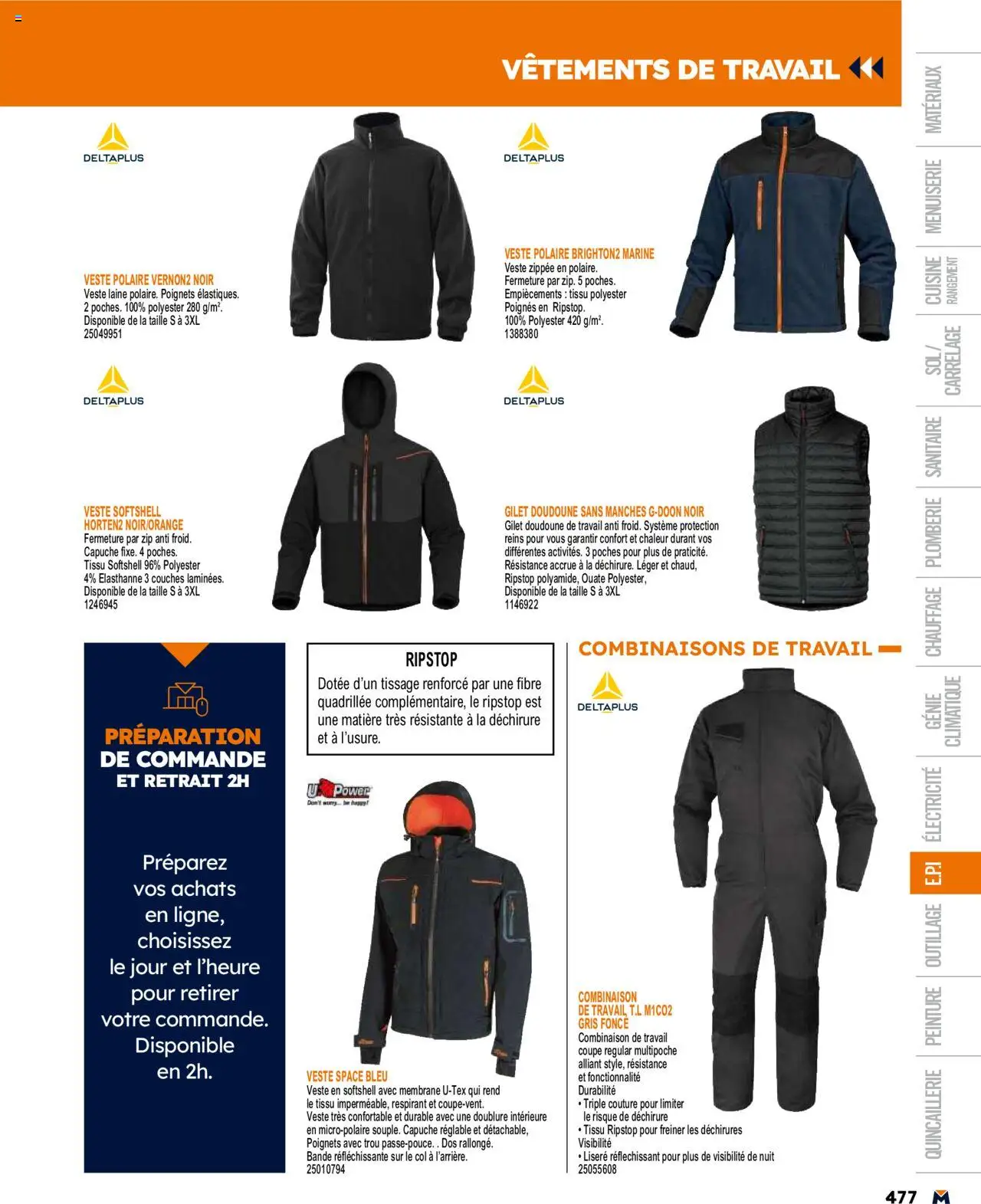  | Page: 477 | Produits: Couches, Veste, Combinaison, Doudoune