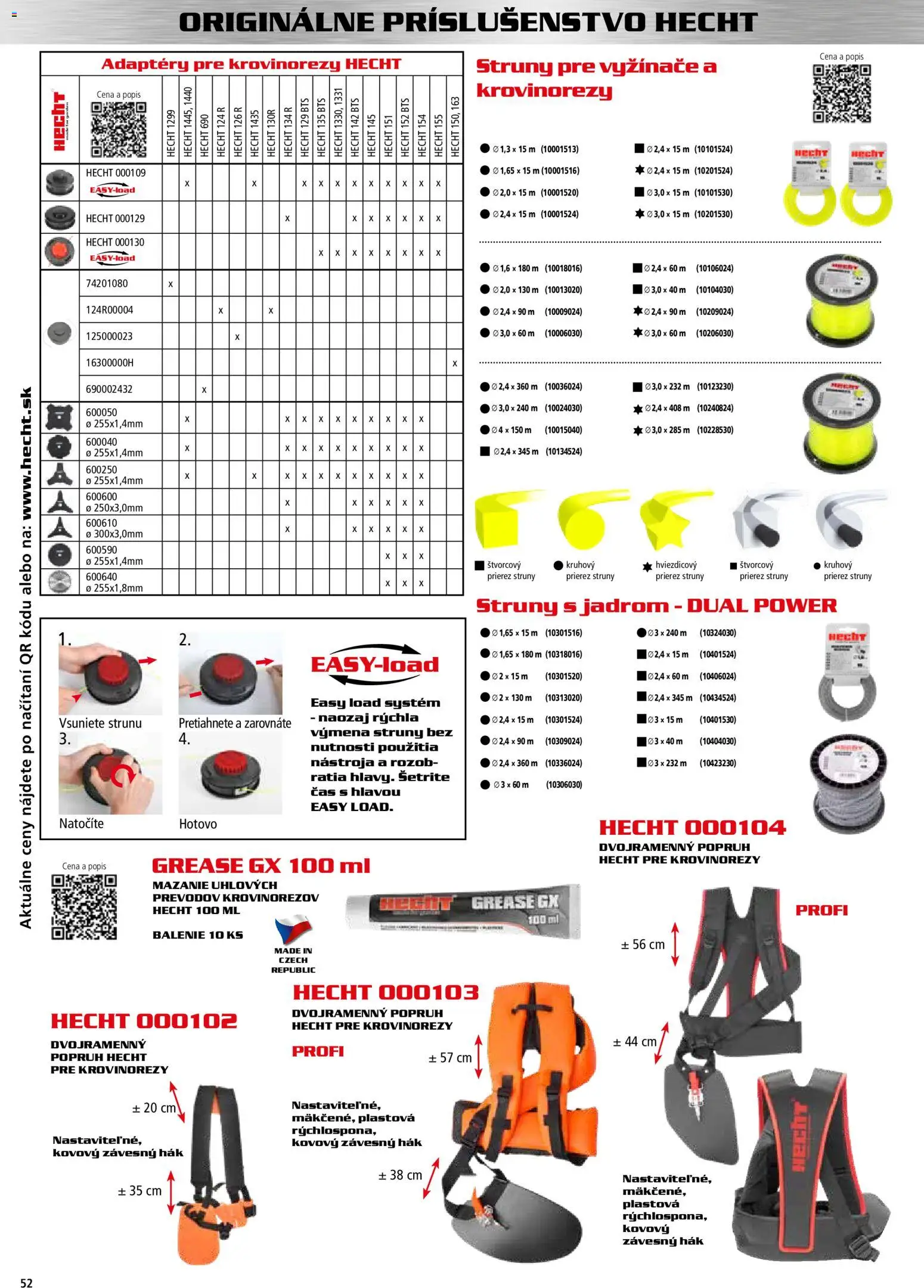Nové Hecht akcie – leták je platný od 30.10.2025 | Strana: 52 | Produkty: Vyžínače