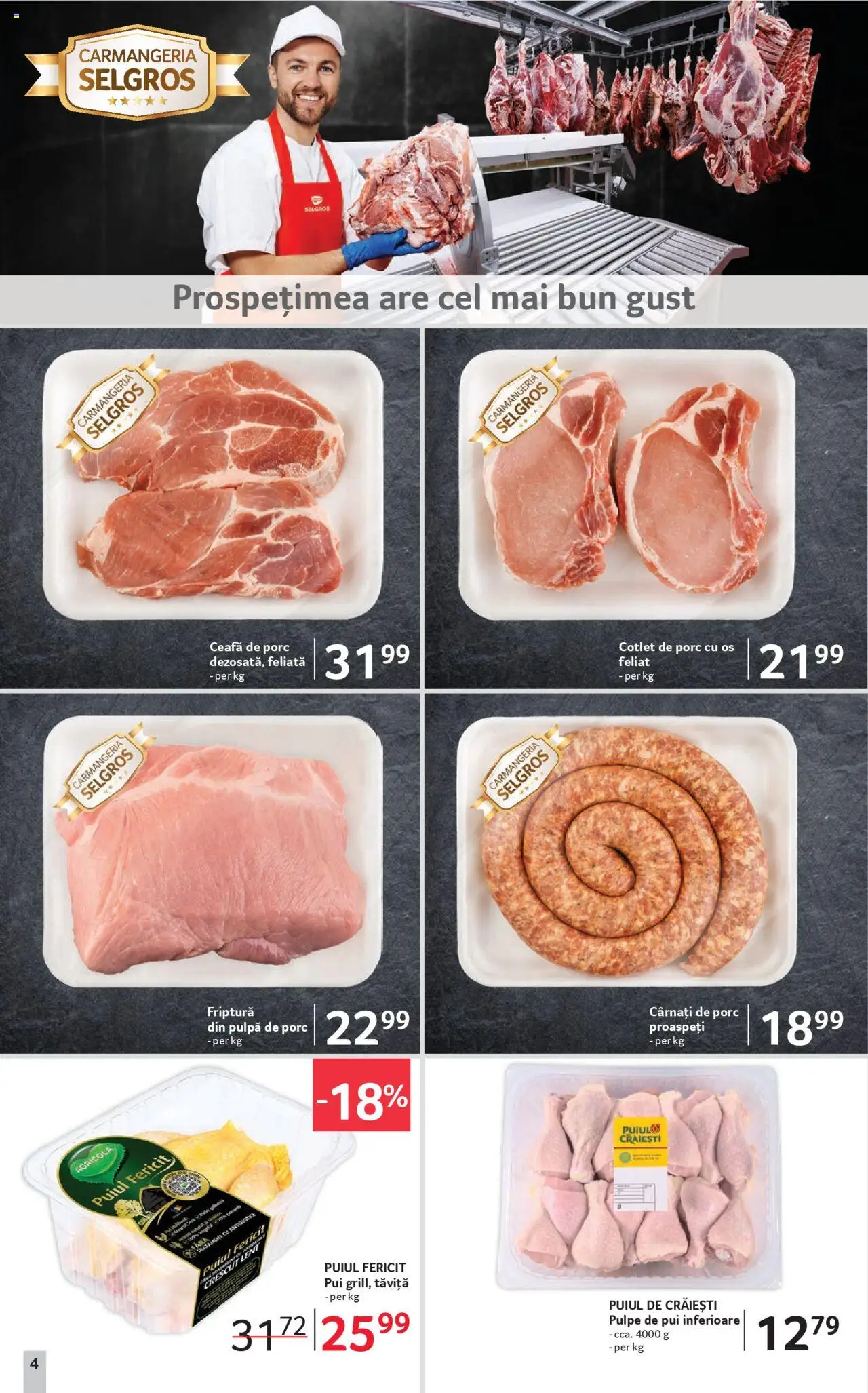 Noul catalog Selgros – valabil de la 19.09.2025 | Pagină: 4 | Produse: Keçeli kalem, Lait de coco, Hacıyatmaz Kedi Oyuncağı, Cârnați