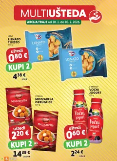 Multiušteda Studenac - Pregled kataloga iz trgovine Studenac, vrijedi od 28.01.2026 | Stranica: 4 | Proizvodi: Okruglice, Mozzarella, Ledo, Lisnato tijesto