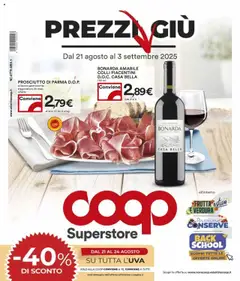 Anteprima del volantino COOP Superstore - Luino catalogo valido a partire dal 21.08.2025