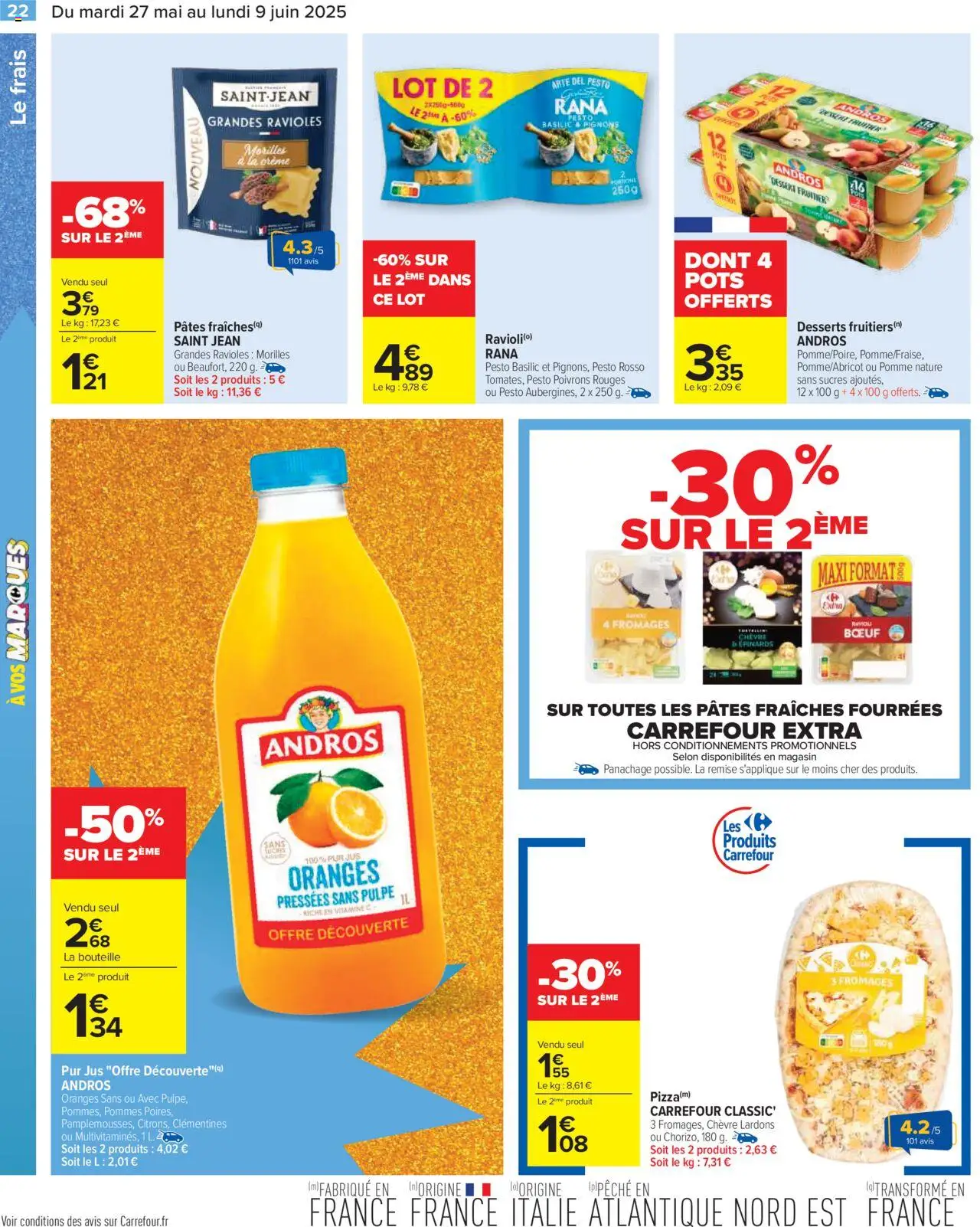  | Page: 24 | Produits: Lardons, Pizza, Jus, Pâtes