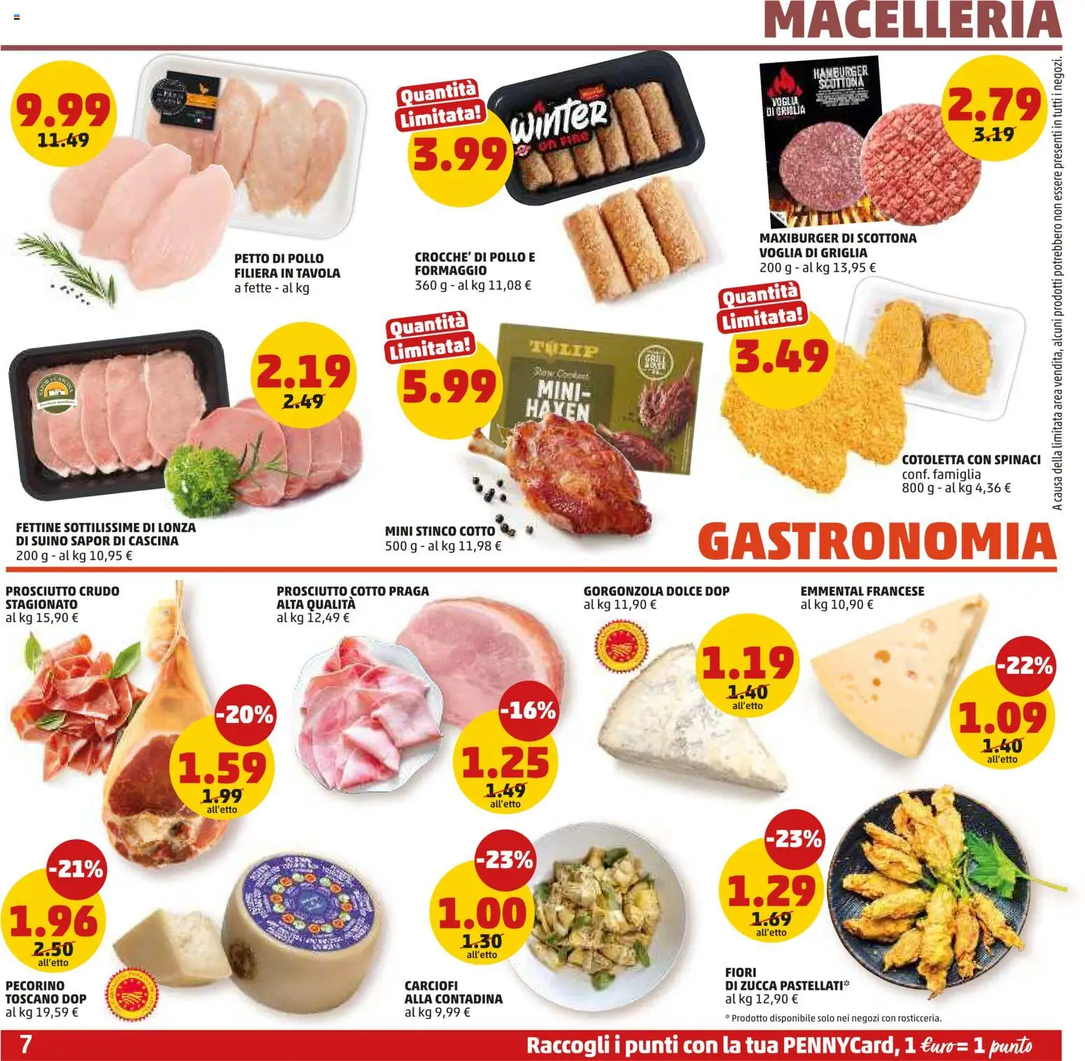 Volantino PENNY del 20.11.2025 | Pagina: 7 | Prodotti: Petto di Pollo, Prosciutto Crudo, Prosciutto Cotto, Pollo