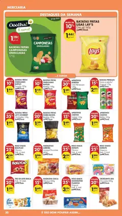 Pré-visualização BATATAS FRITAS CAMPONESAS ONDULADAS, Batatas fritas camponesas onduladas, 170g válido de 14.04.2026 | Página: 32