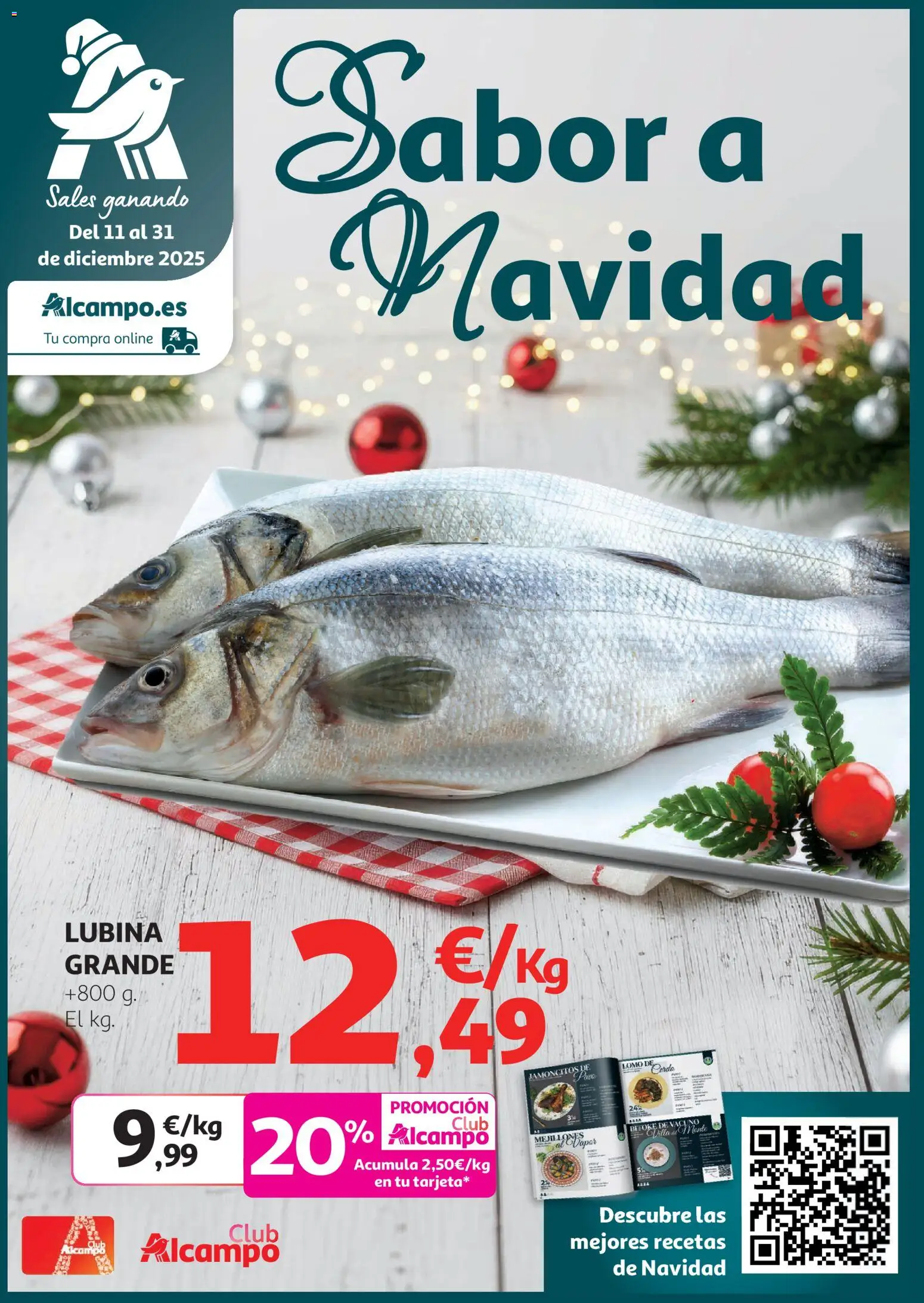 Alcampo - Sabor a Navidad Madrid │ válido desde el 11.12.2025 | Página: 1 | Productos: Cerdo